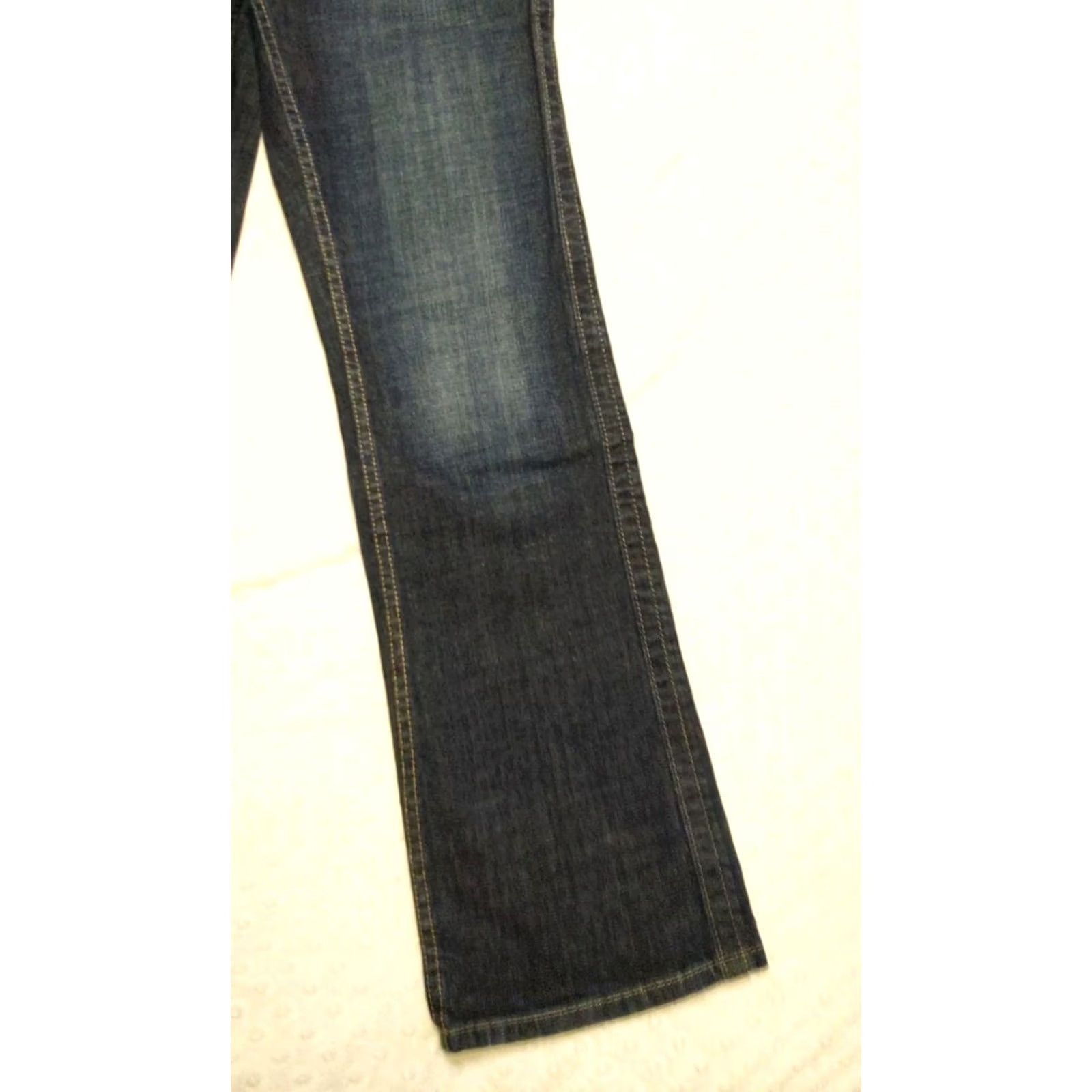 Calvin Klein Calvin Klein Jeans Womens Bootcut Denim 30x31 Dark Wash 28/6 Solid Blue High Rise 5-Pocket 100% Cotton Vintage Mens Womens Girls Size 28" / US 6 / IT 42 - 2 Thumbnail