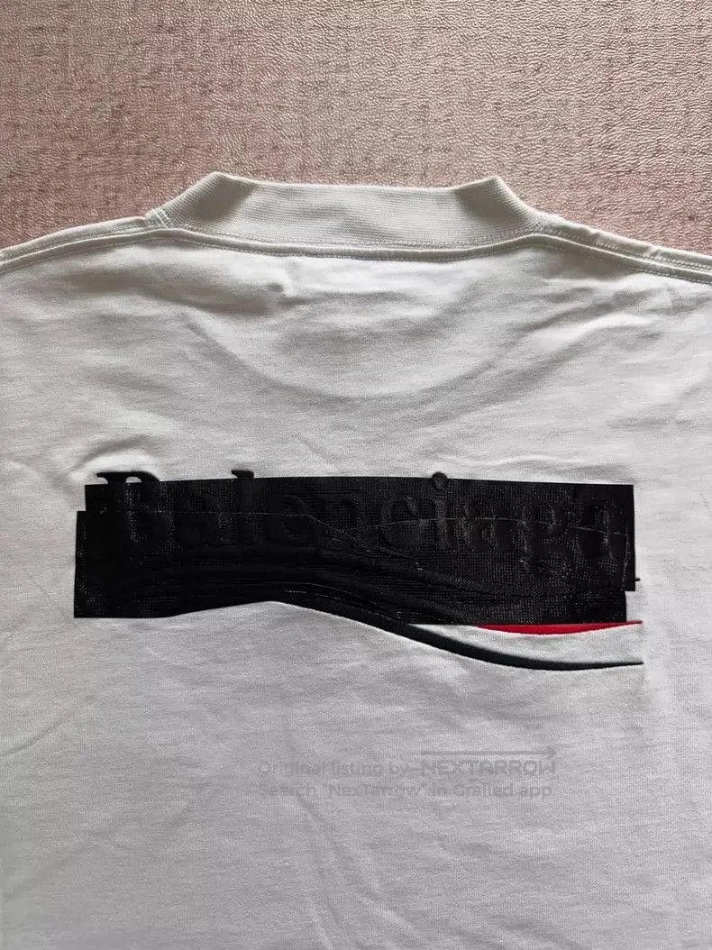 Balenciaga Balenciaga Logo Tape Wave Short Sleeve T-Shirt. Size US XXL / EU 58 / 5 - 6 Thumbnail