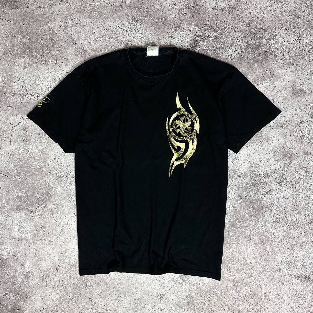 Vintage Vintage 90s Tribal biohazard print tee like Slipknot y2k og Size US XXL / EU 58 / 5 - 1 Thumbnail