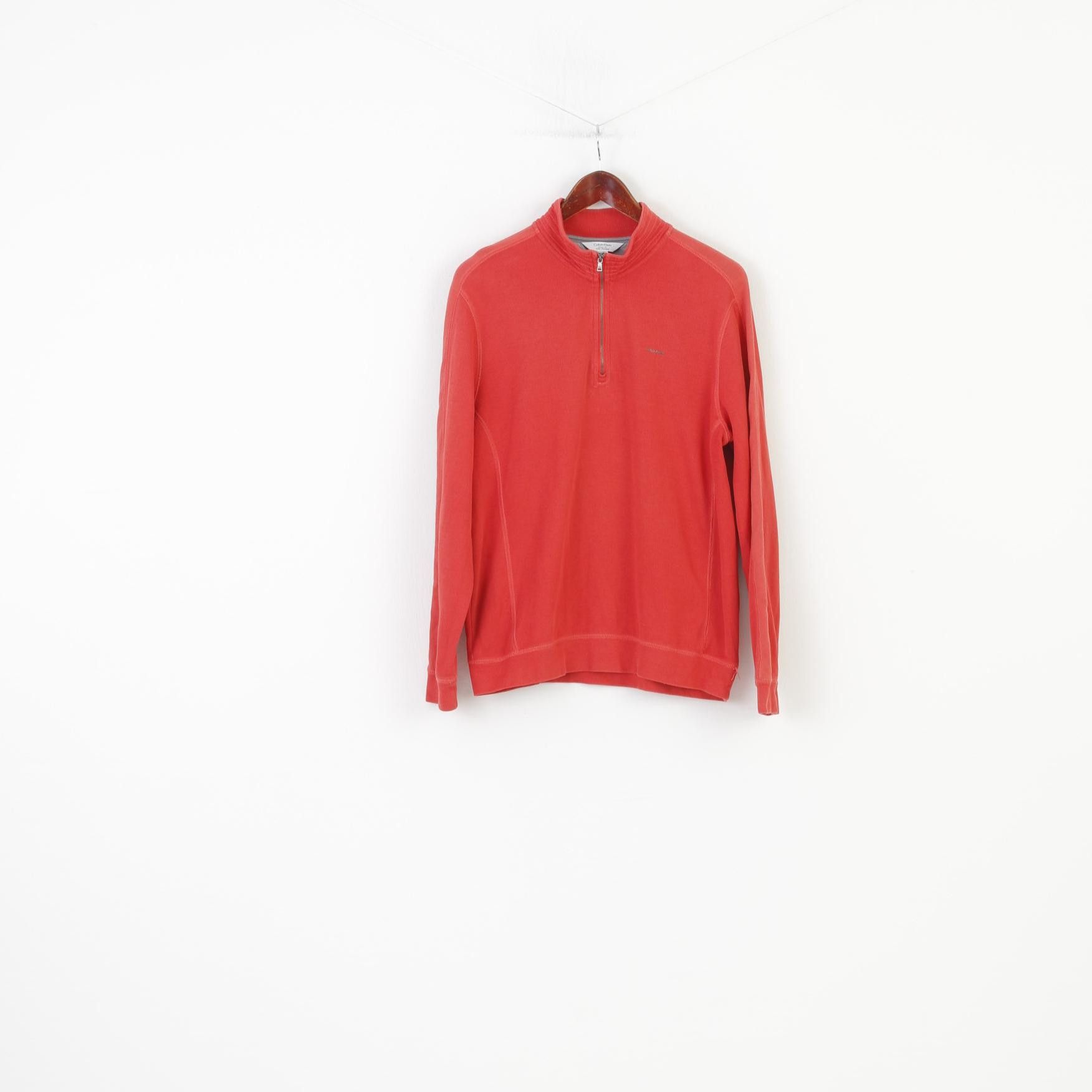 Calvin Klein Calvin Klein Men L Jumper Red Collar 10485 Size US L / EU 52-54 / 3 - 2 Thumbnail