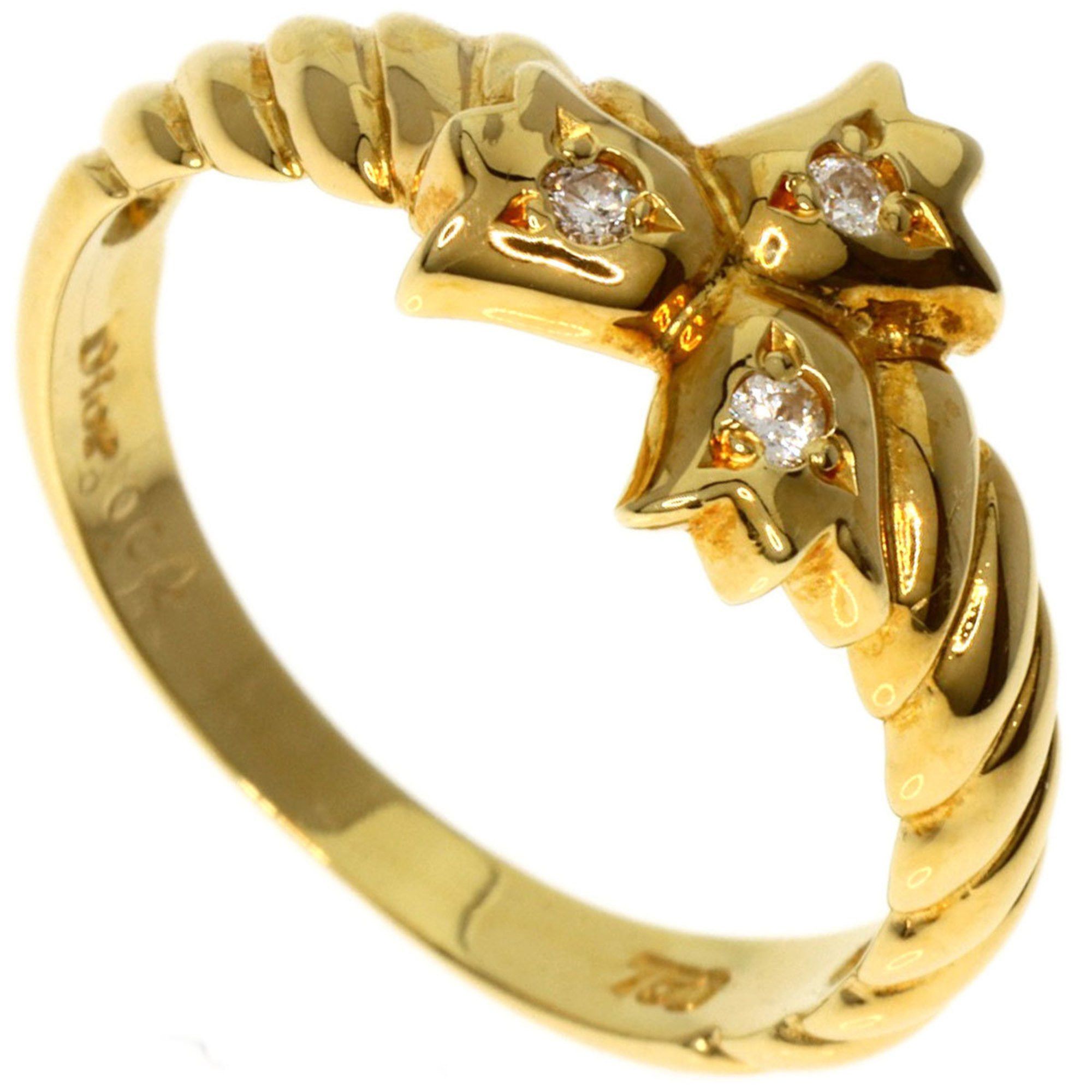 image of Christian Dior Dior Diamond Ring, 18K Yellow Gold, Women's