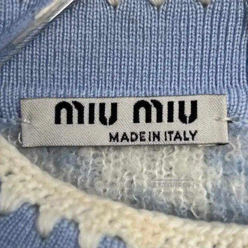 Miu Miu Miu Miu Blue Cashmere Women's T-Shirt . Size L / US 10 / IT 46 - 5 Thumbnail