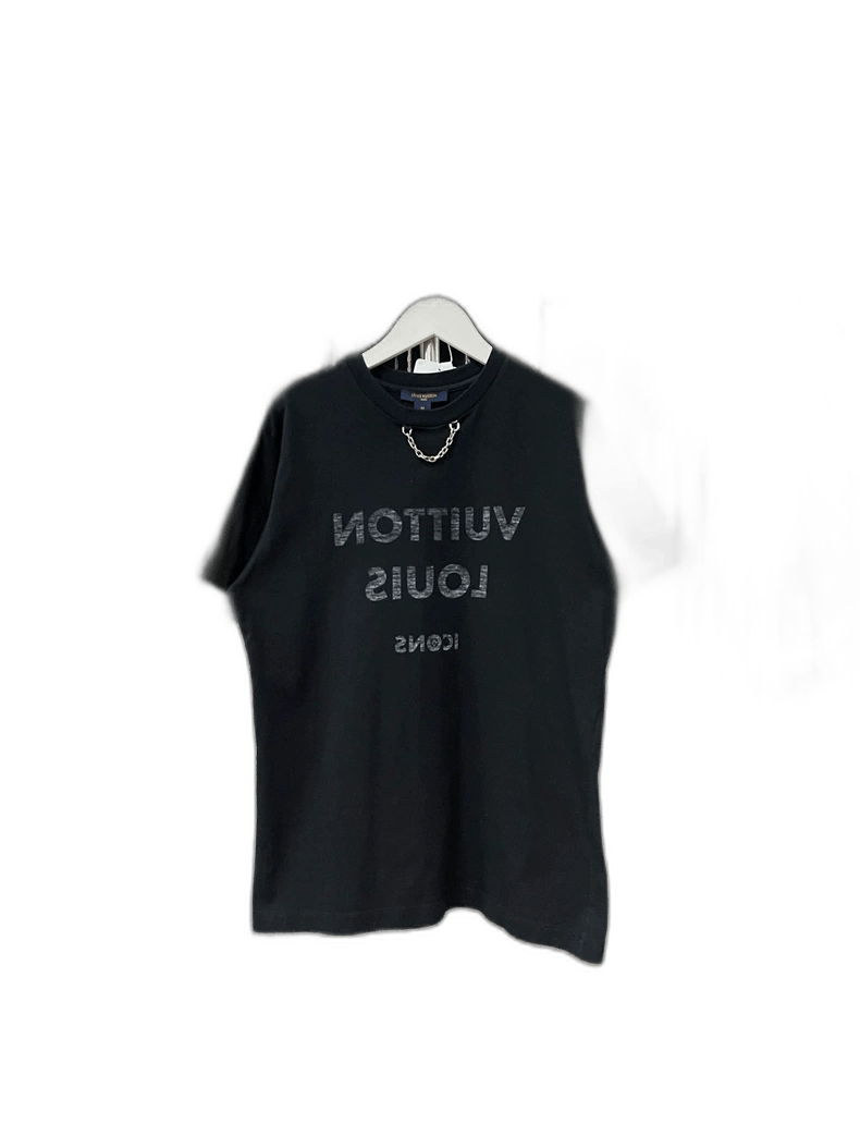Louis Vuitton Louis Vuitton Black Logo Short Sleeve Shirt Size US M / EU 48-50 / 2 - 1 Thumbnail