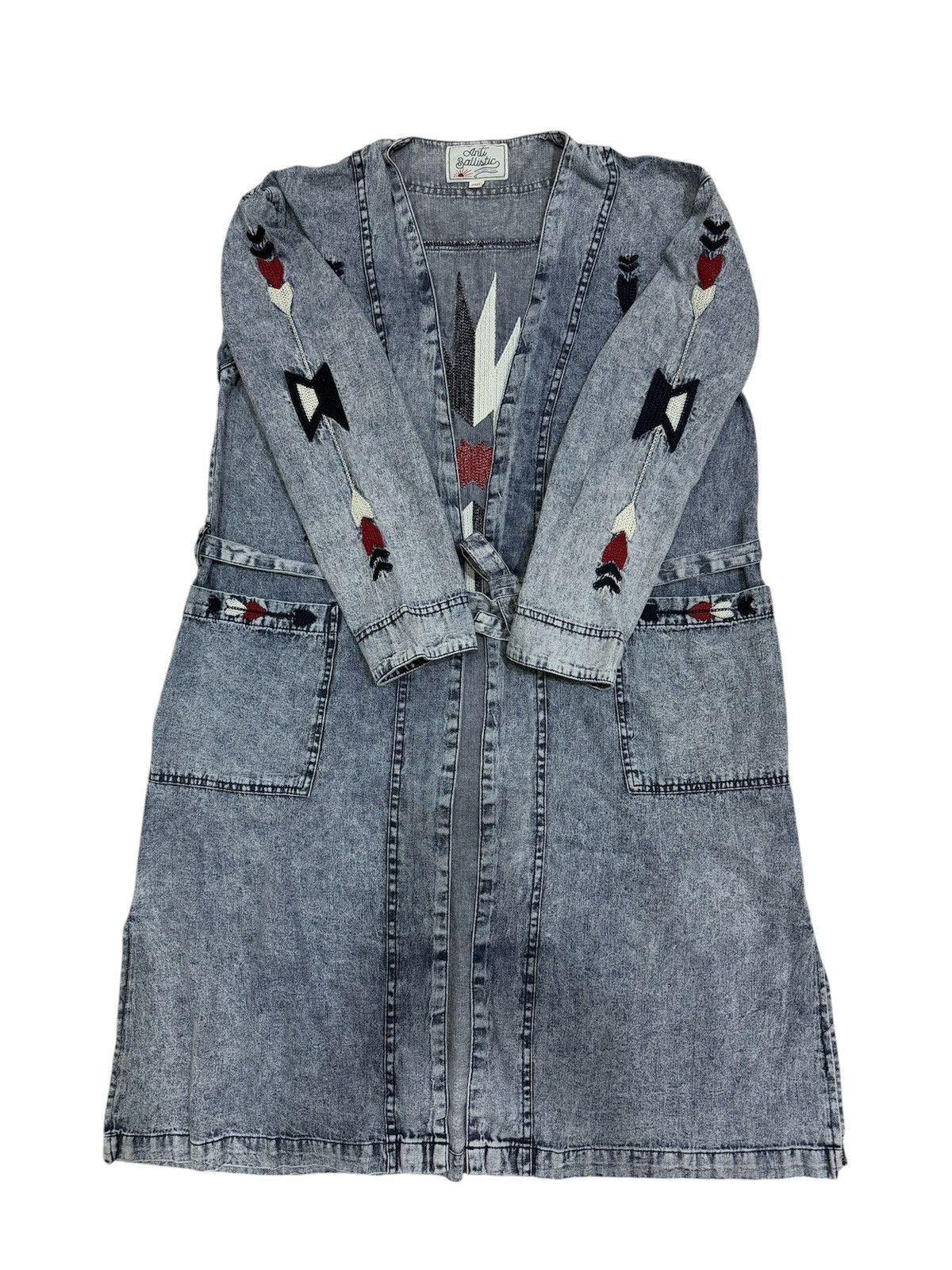 Native ANTI BALLISTIC NATIVE NAVAJO DENIM LONG JACKET Size ONE SIZE - 2 Thumbnail