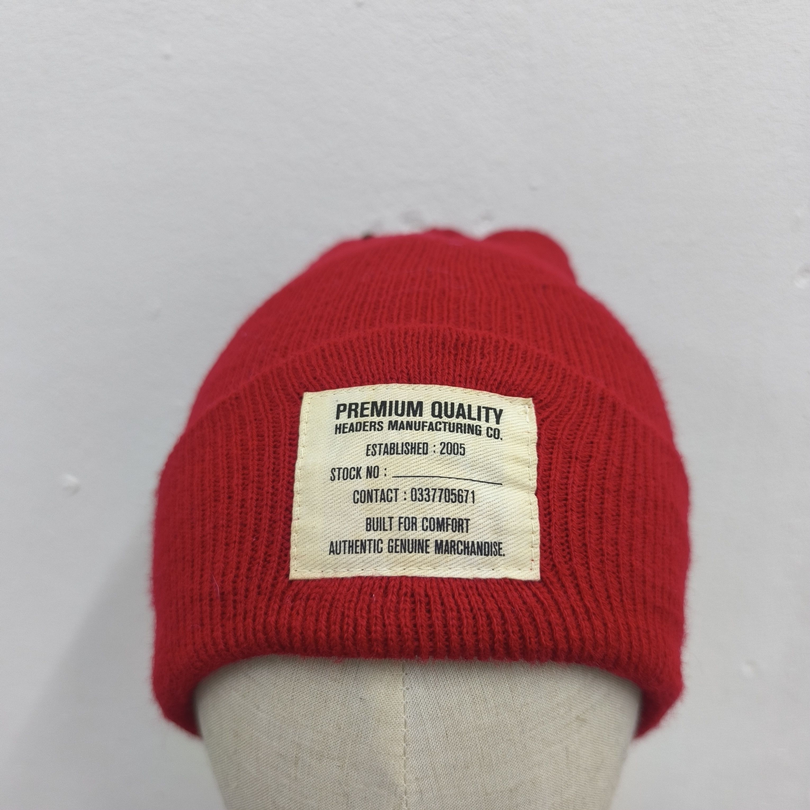 Japanese Brand 🌟Military department patch made in usa beanie hat Size ONE SIZE - 3 Thumbnail
