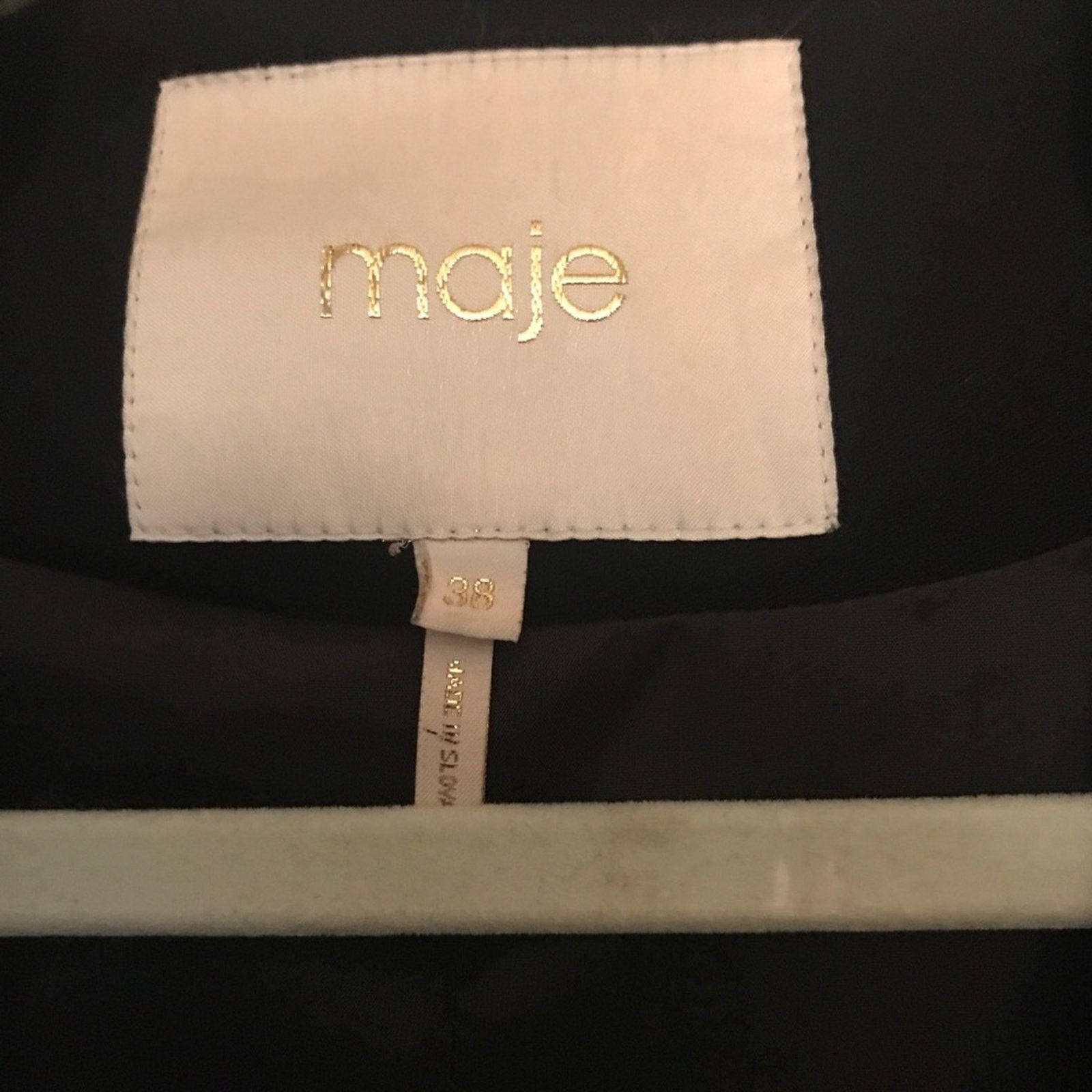 Maje Maje black blazer with scrunched sleeves S Size S / US 4 / IT 40 - 6 Thumbnail