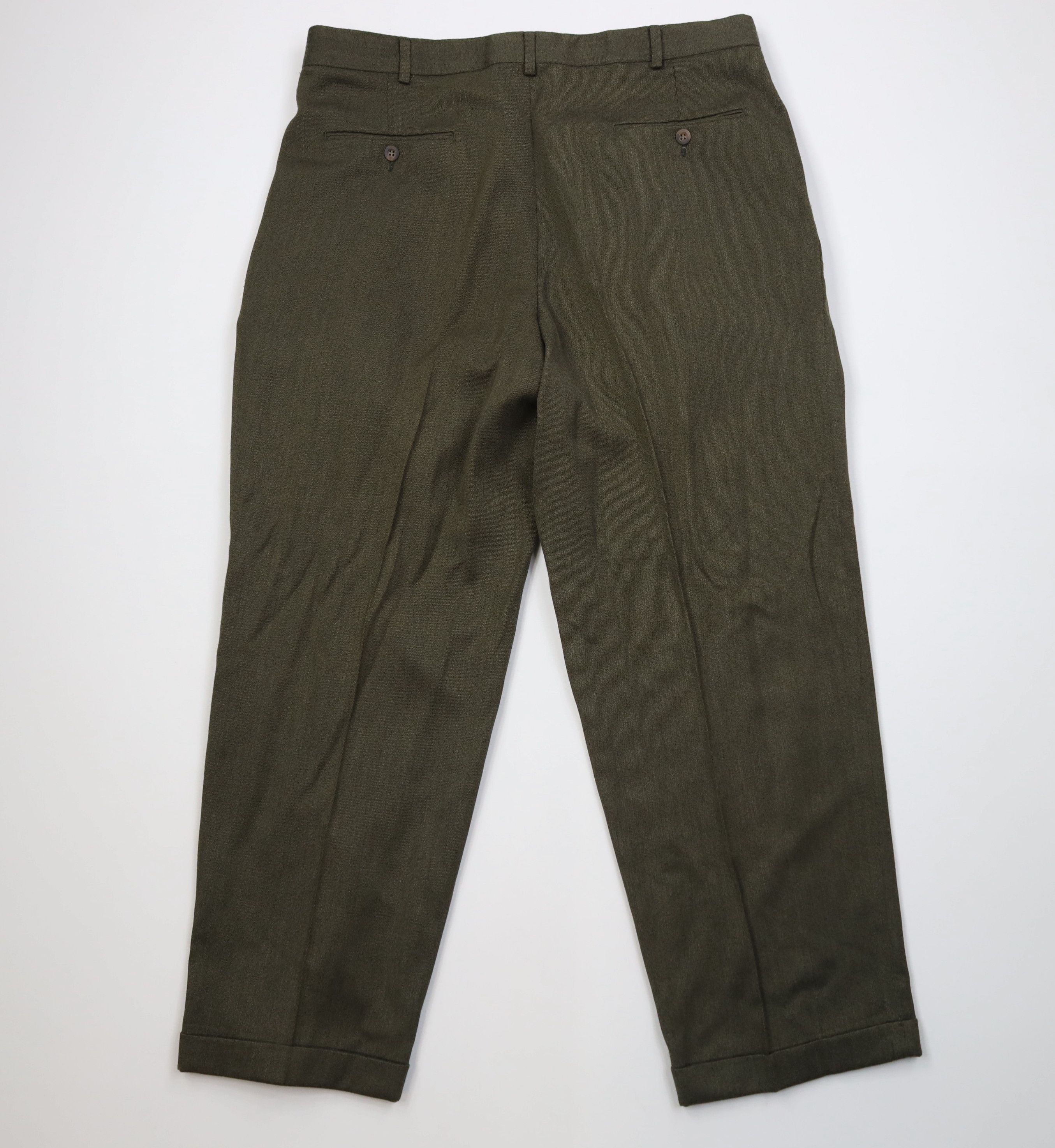 Vintage Vintage 90s Streetwear Wool Knit Wide Leg Chino Pants Size US 38 / EU 54 - 12 Thumbnail