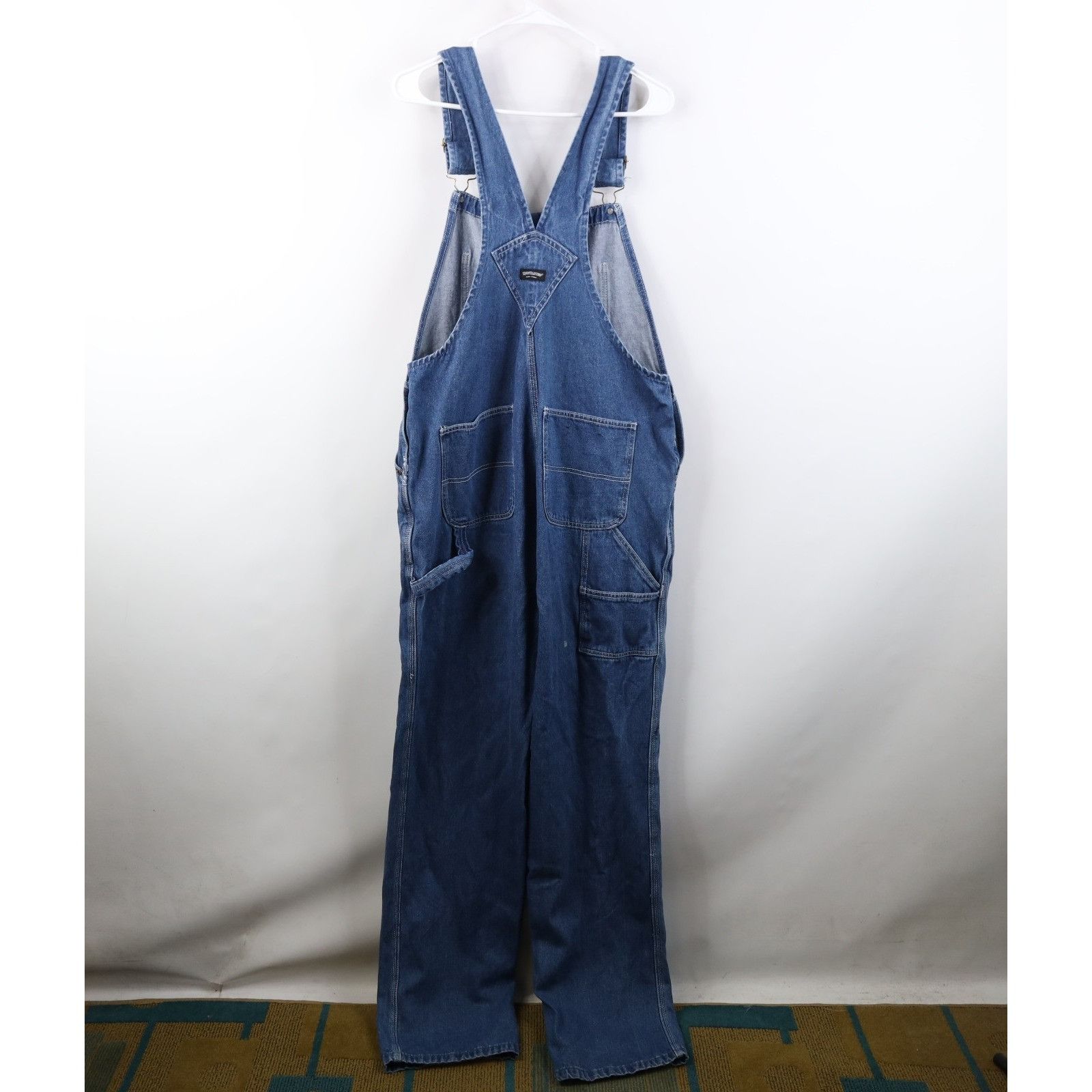 Vintage Vintage 90s Streetwear Distressed Wide Leg Denim Overalls Size US 36 / EU 52 - 16 Thumbnail