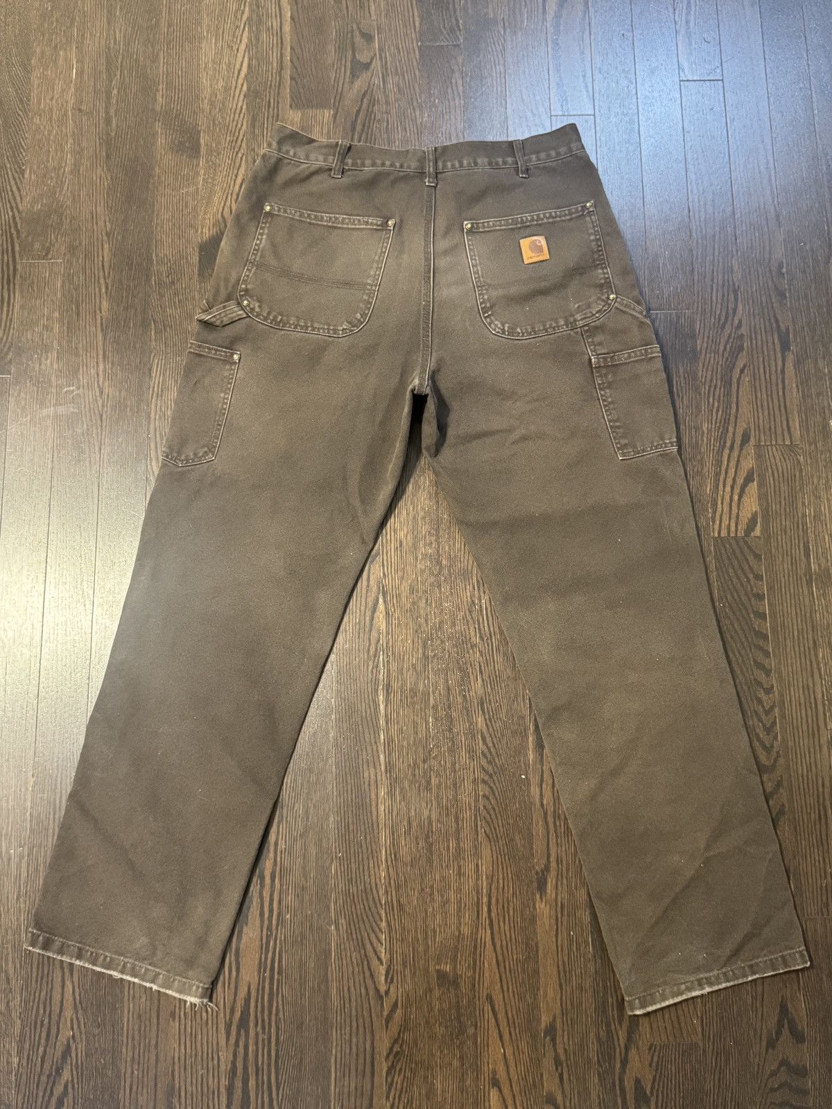 Carhartt Brown Carhartt Double Knew Work Pants Size US 32 / EU 48 - 2 Thumbnail