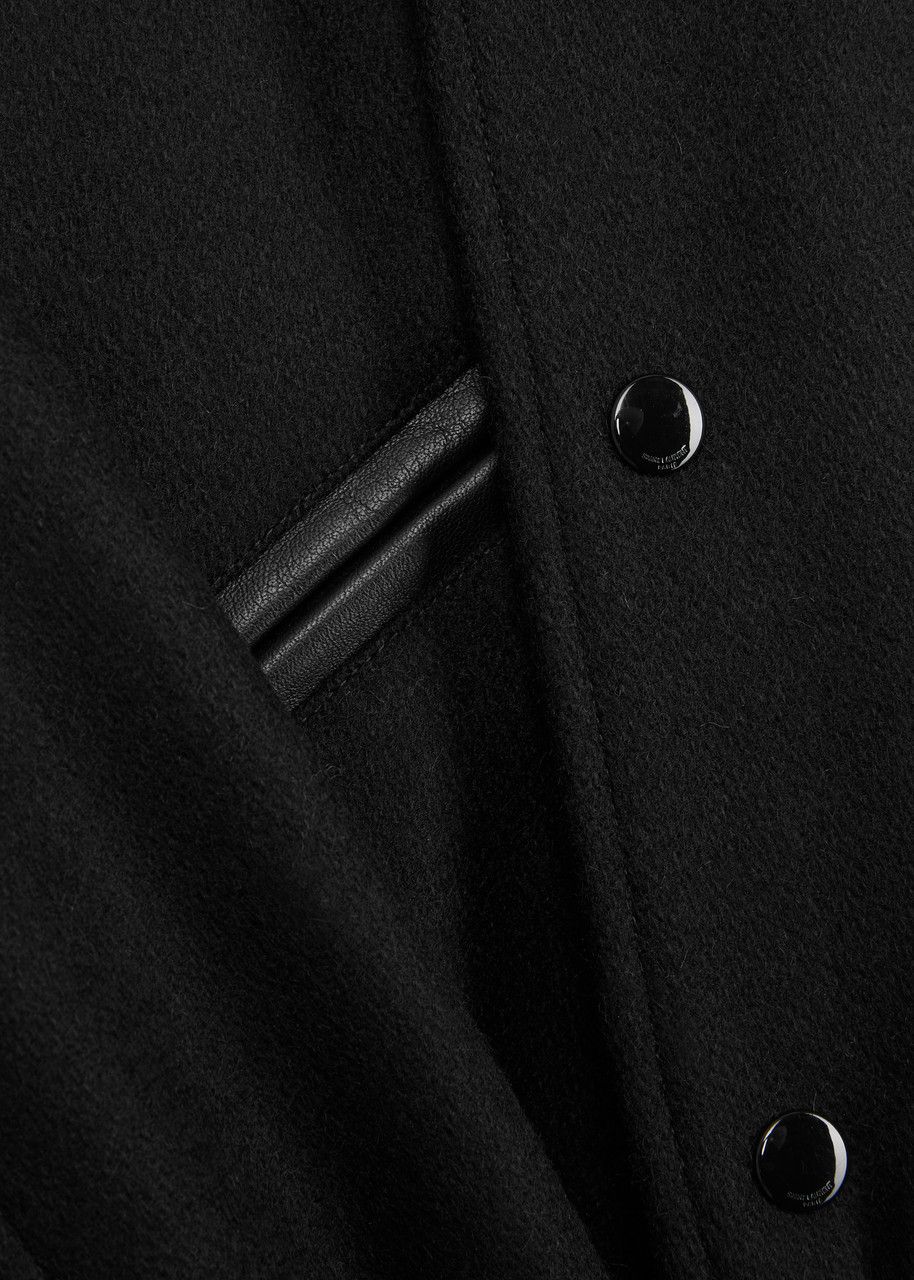Saint Laurent Paris o1s1wg110825 Bomber Jacket in Black Size US M / EU 48-50 / 2 - 5 Thumbnail