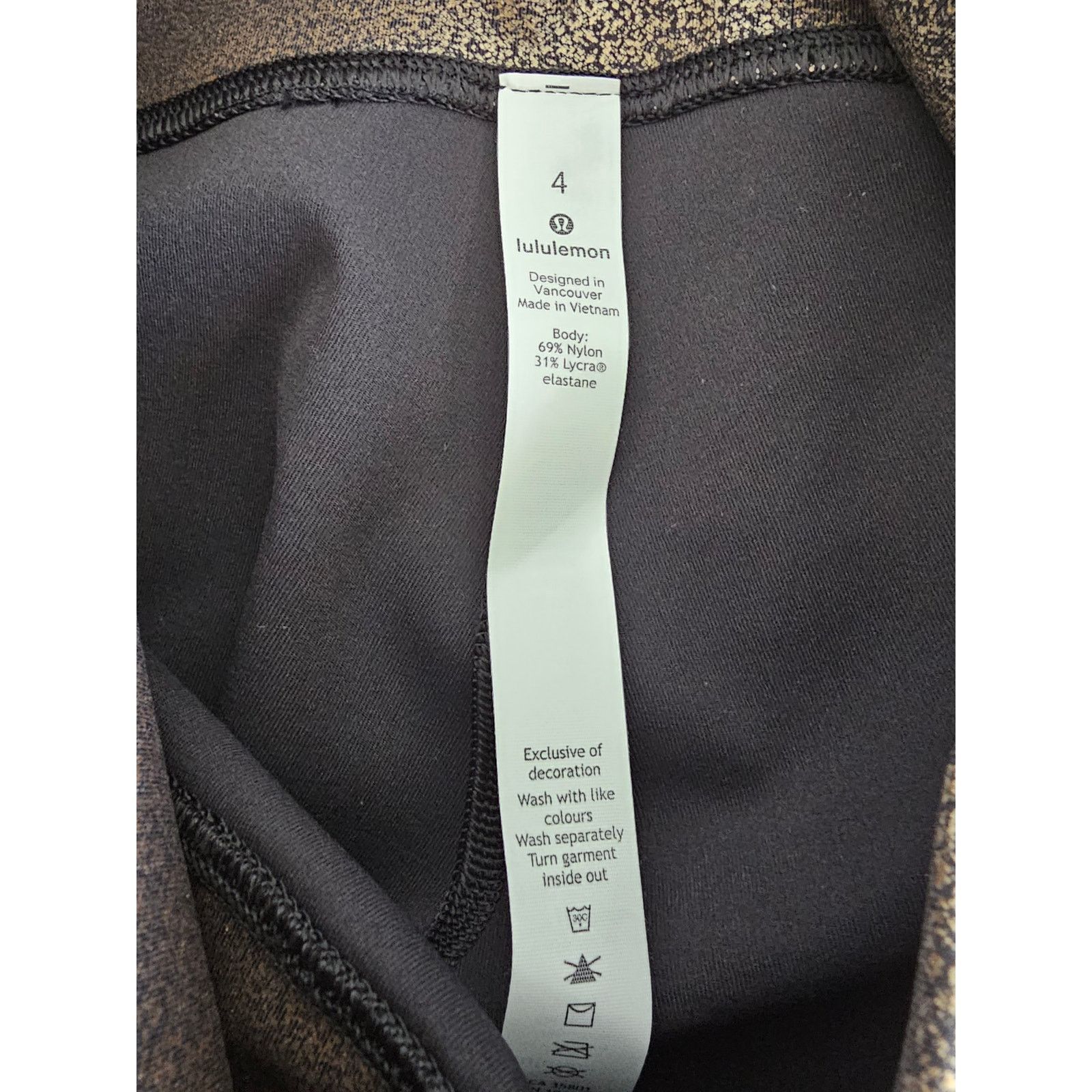 Lululemon Lululemon Foil Wunder High-Rise Luxtreme Crop 21" Leggings 4 Size 27" / US 4 / IT 40 - 10 Thumbnail