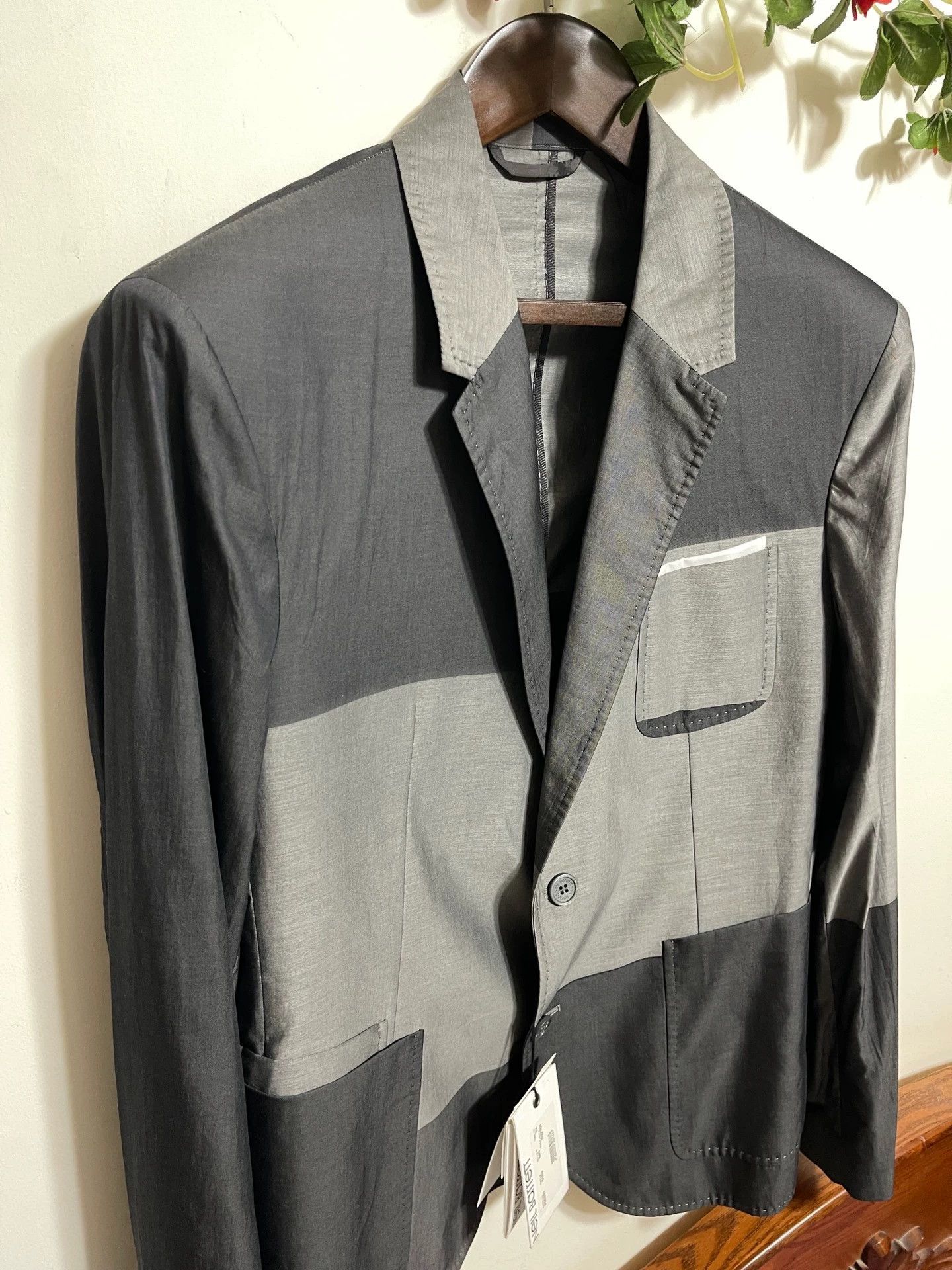 Neil Barrett Neil Barrett Color Blocked Multi-Tone Gray Suit 52 Size 52R - 3 Thumbnail