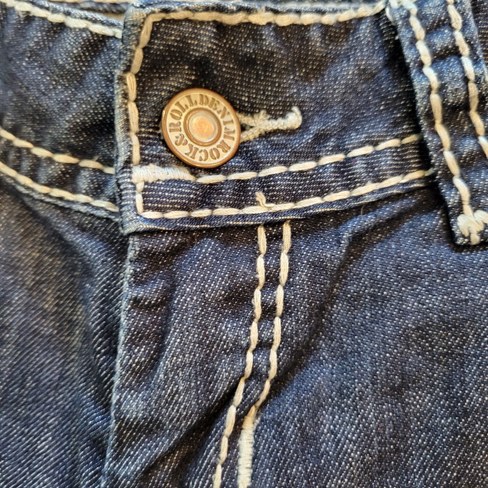 Vintage Rock & Roll Jeans Womens 26 x 34 Original Low Rise Size 26" / US 2 / IT 38 - 11 Thumbnail