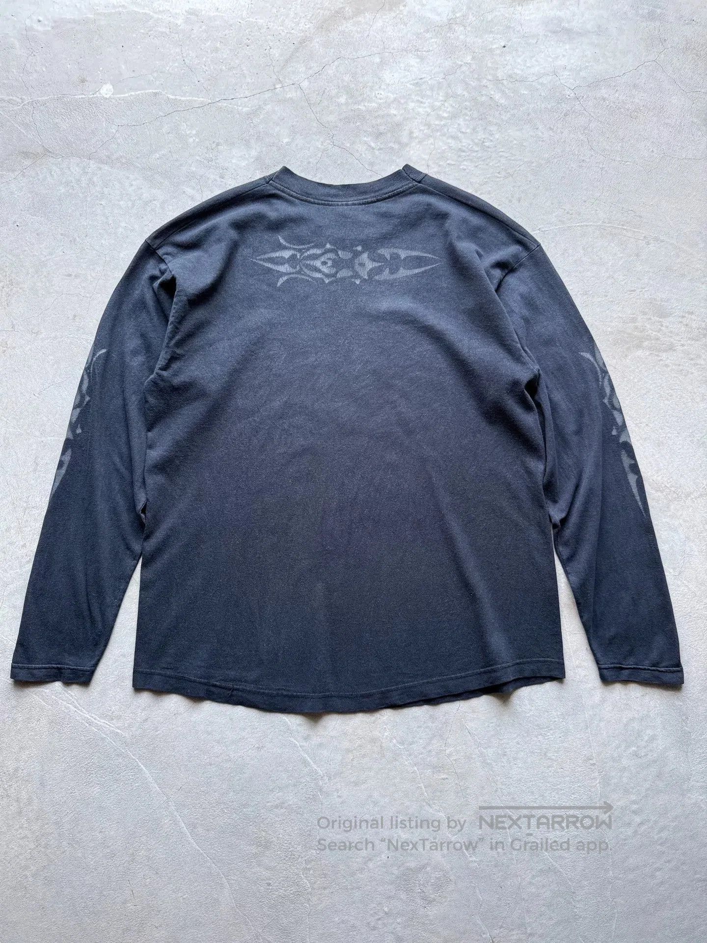 Vintage Vintage 90s Tribal Totem Graphic Longsleeve Tee. Size US L / EU 52-54 / 3 - 6 Thumbnail