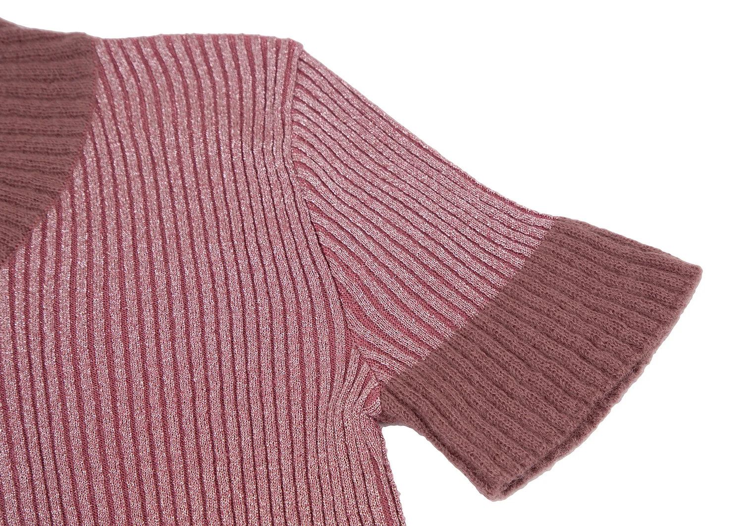 Jean Paul Gaultier Glitter Ribbed Knit in Pink, Size 48 Size US M / EU 48-50 / 2 - 3 Thumbnail