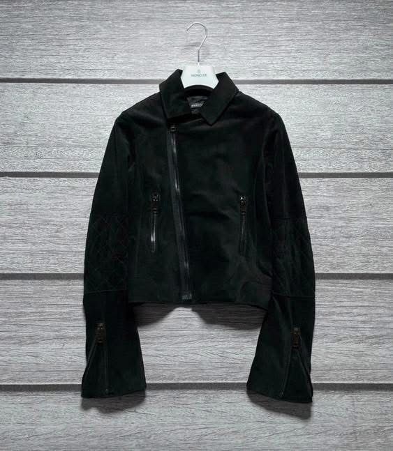Balenciaga Balenciaga Suede moto jacket biker Size S / US 4 / IT 40 - 4 Thumbnail