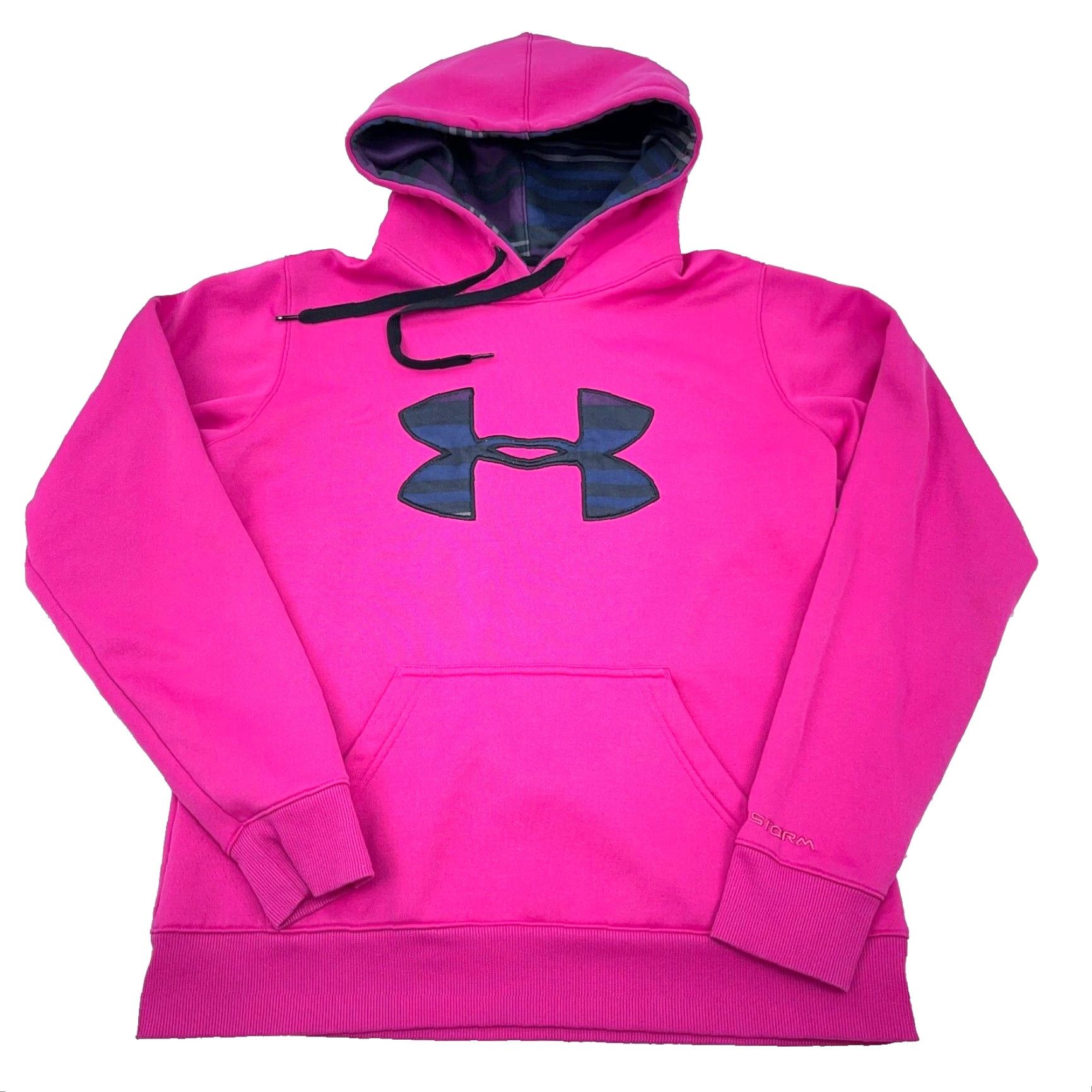 Under Armour Under Armour Hoodie Women Small Pink Sweatshirt Pullover Hooded Fleece Logo Pockets Solid Colorful Modern Sports Womens Size S / US 4 / IT 40 - 2 Thumbnail