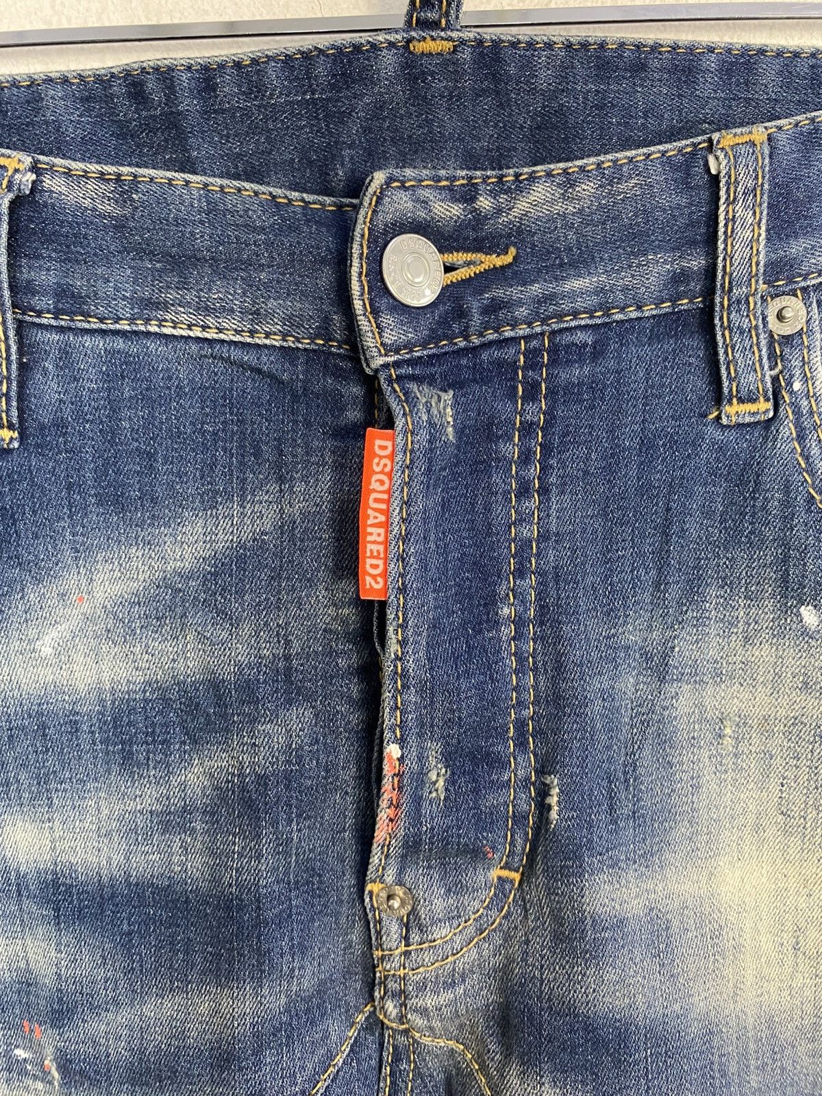Dsquared2 Dsquared2 Italy Indigo Denim Jeans Double Knee Buttonfly Size US 31 - 6 Thumbnail