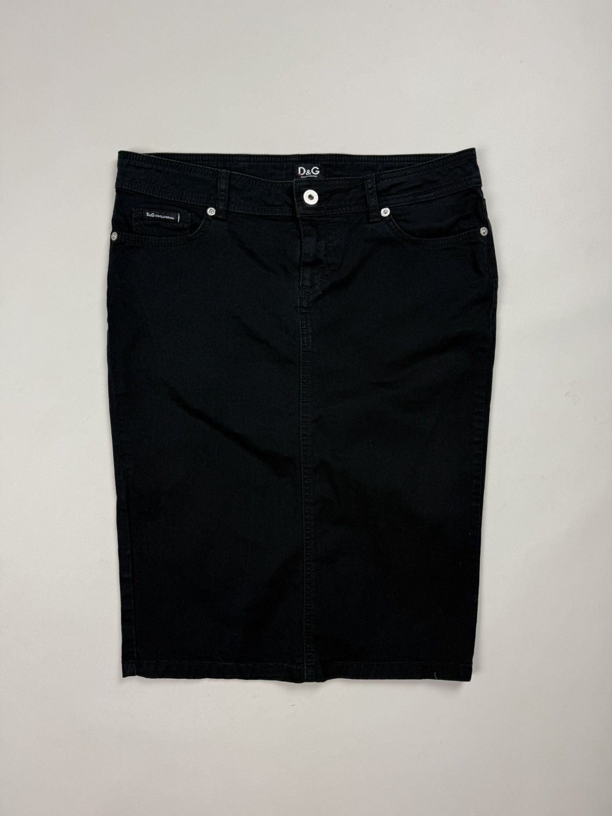 Dolce & Gabbana Dolce & Gabbana Vintage Y2K Metalo Logo Ladies Pencil Skirt Size 27" / US 4 / IT 40 - 1 Thumbnail