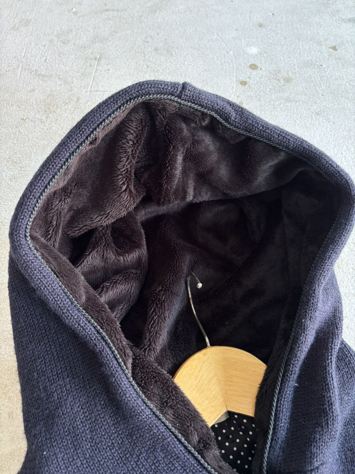 Y2K Semantic Design Knitwear ziphoodie