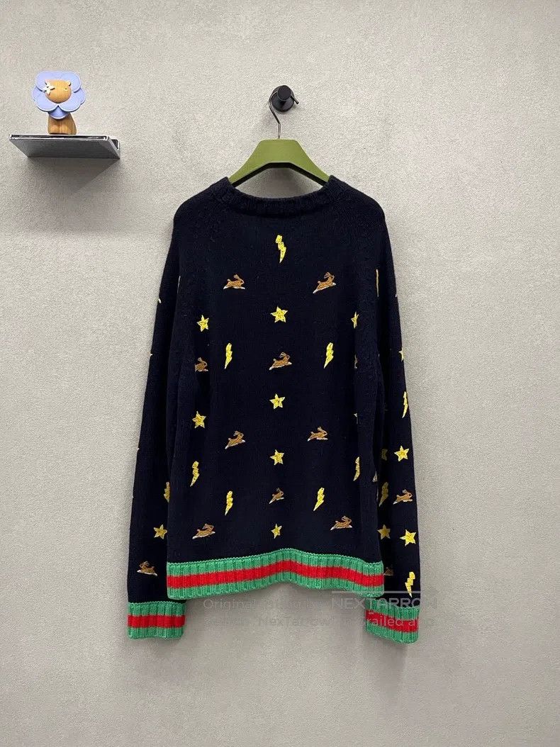 Gucci Gucci Patterned embroidered printed sweater Size US S / EU 44-46 / 1 - 2 Thumbnail