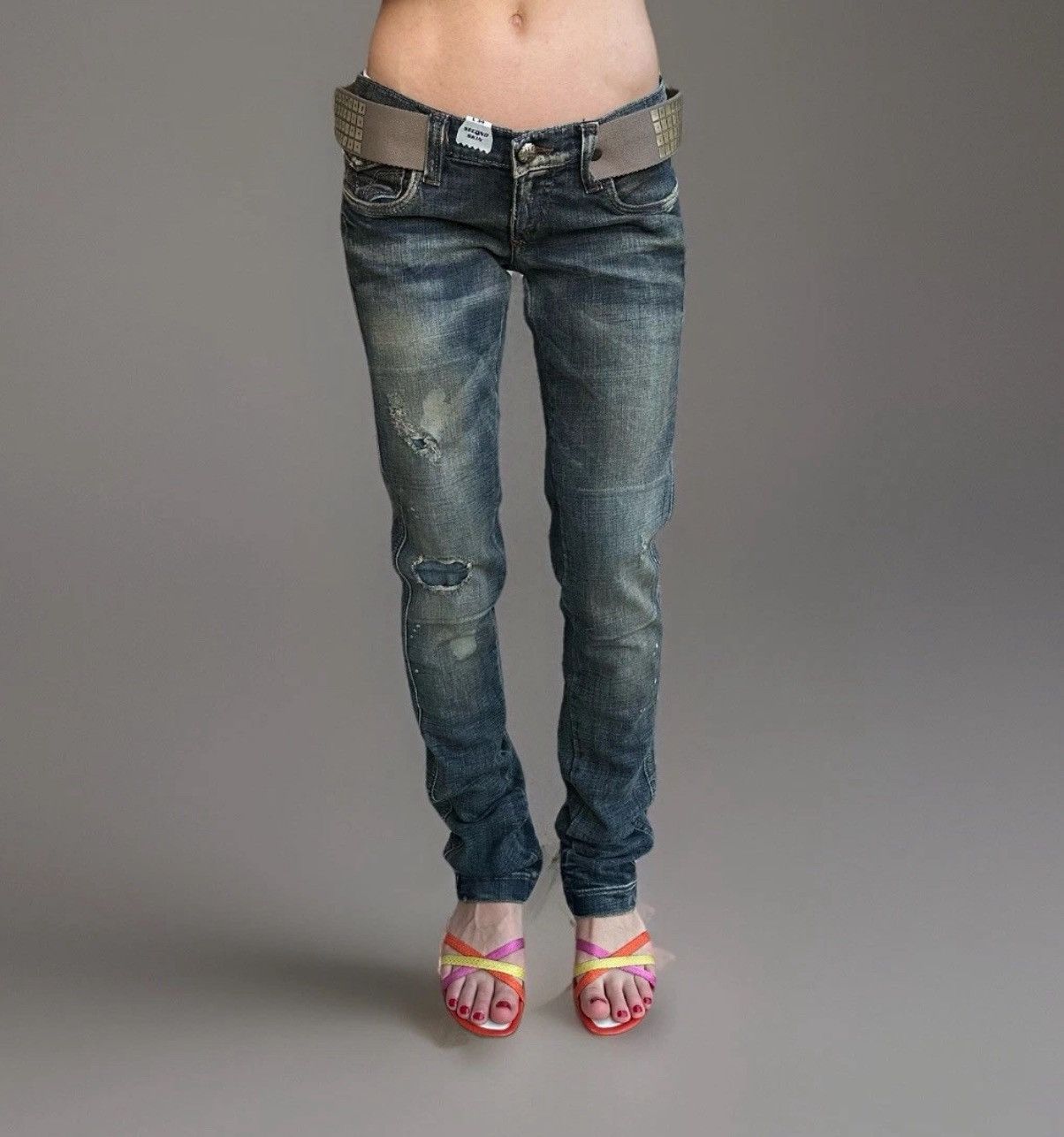 Miss Sixty NEW Vintage Miss Sixty Dirty Shock Skinny Jeans y2k Size 28 Size 28" / US 6 / IT 42 - 1 Thumbnail
