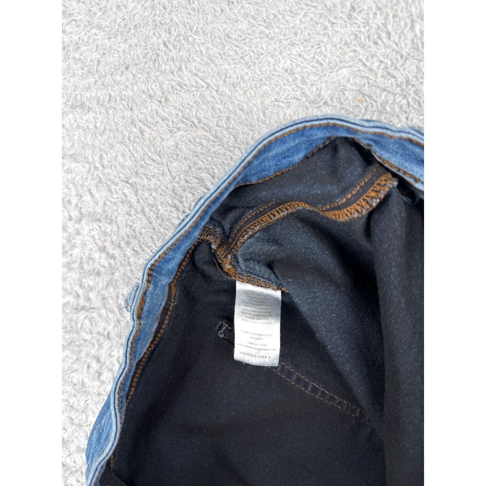 Denime dip Jeans Women 16 Blue Denim Skinny Mid Rise Distressed Stretch 34x27 Size 38" / US 16 / IT 52 - 7 Thumbnail