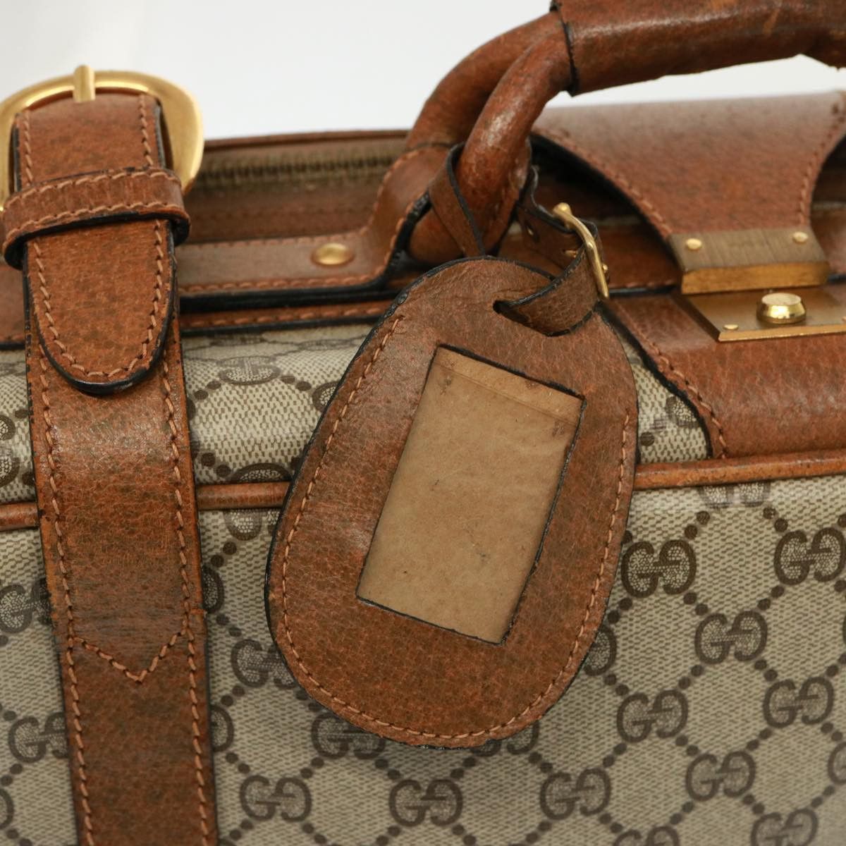 Gucci GUCCI GG Supreme Boston Bag Pvc Beige Size ONE SIZE - 16 Thumbnail
