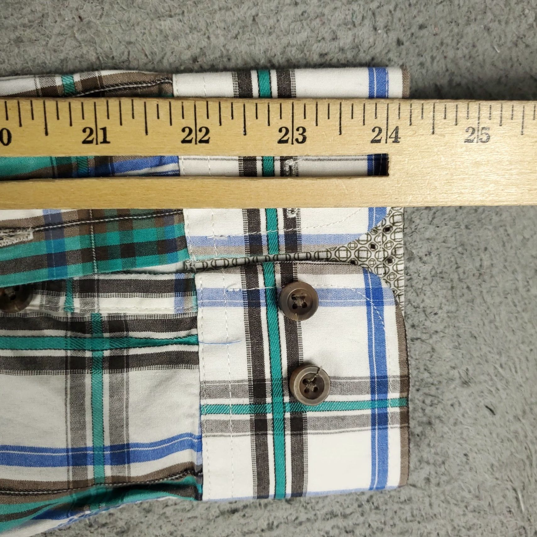 Vintage VINTAGE Panhandle Slim Shirt Mens XL Plaid Blue Green Button Up Long Sleeve Size US XL / EU 56 / 4 - 6 Thumbnail