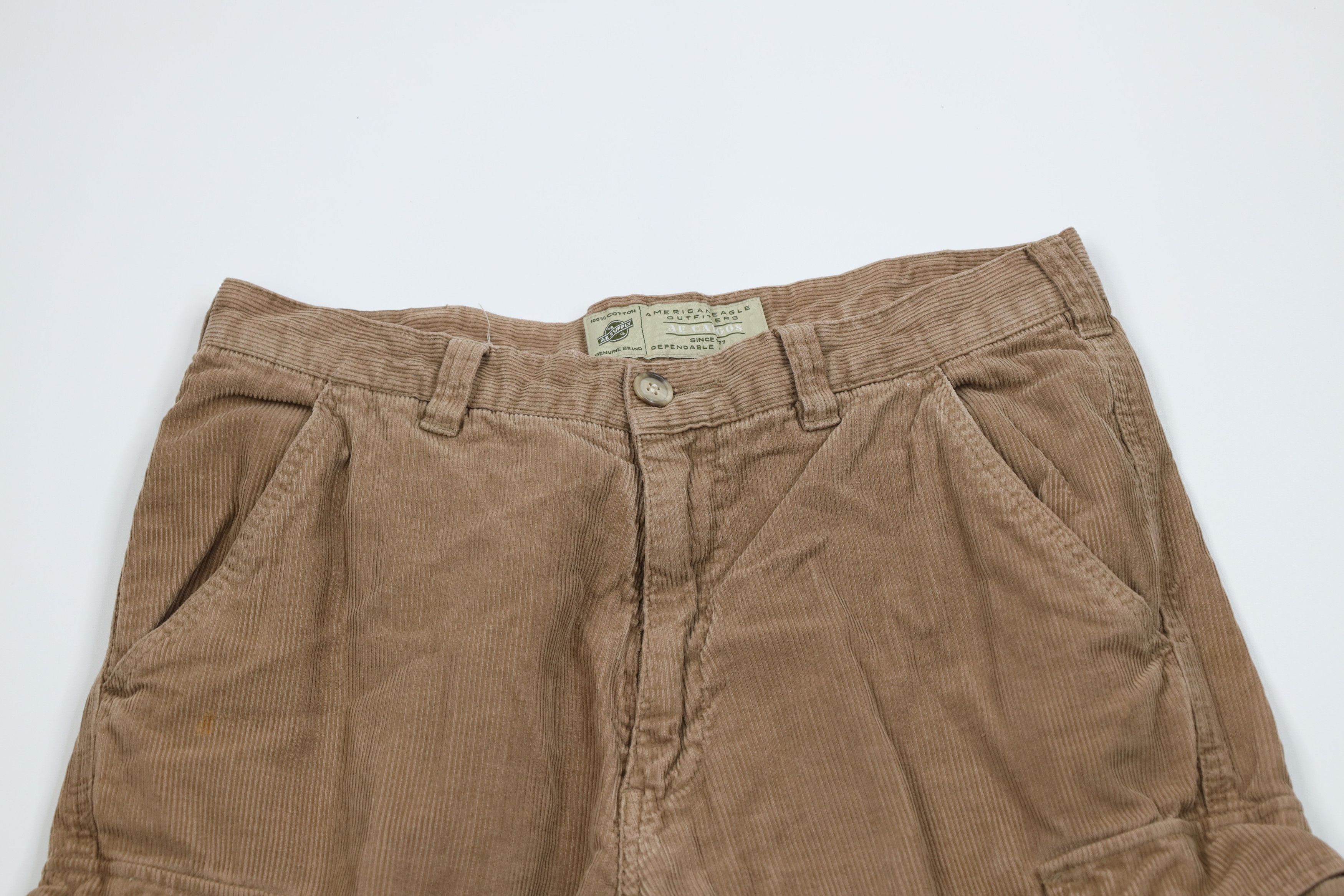 American Eagle Outfitters Vintage 90s Y2K American Eagle Outfitters Corduroy Pants Size US 32 / EU 48 - 2 Thumbnail
