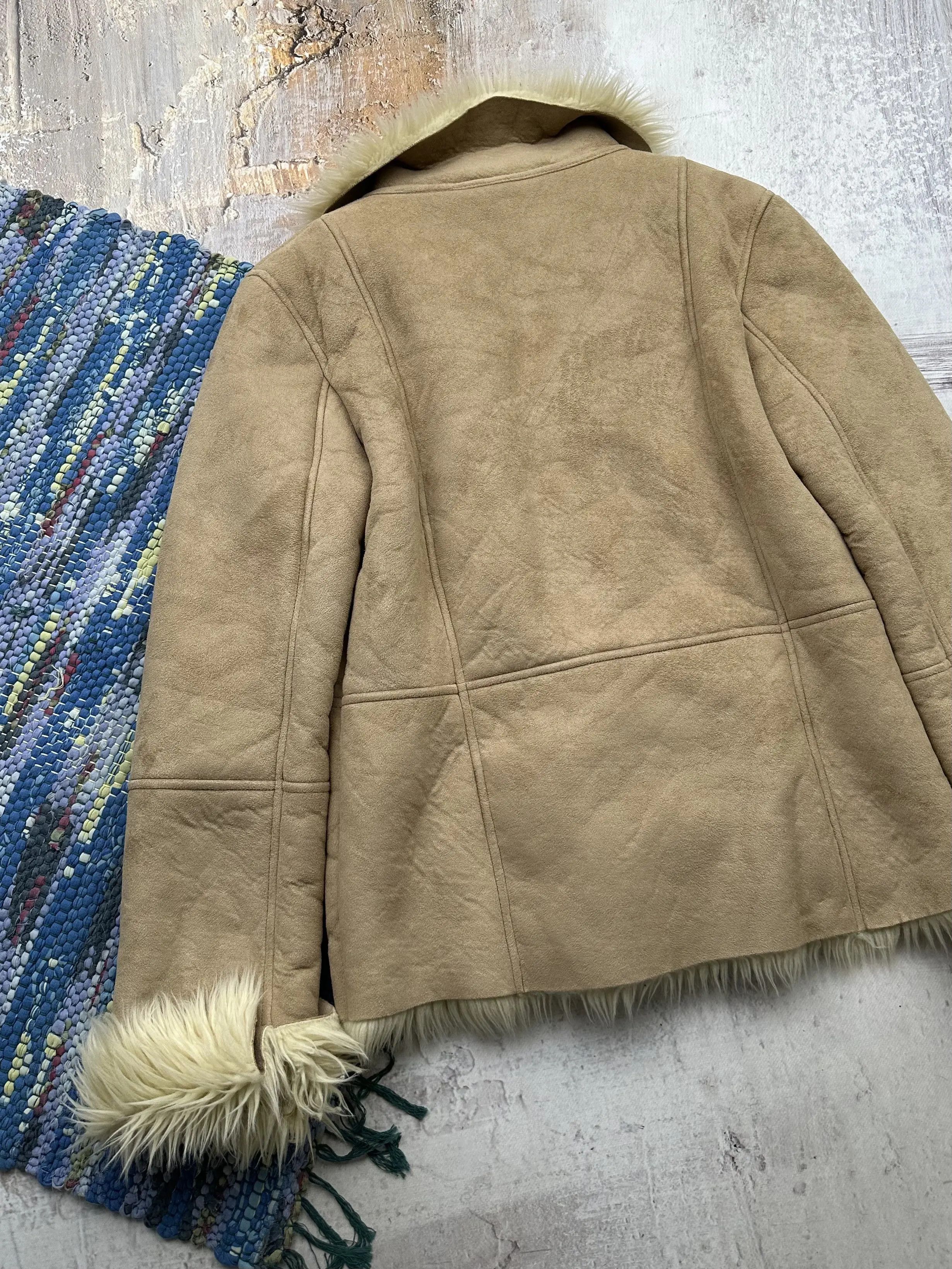 Vintage Vintage Faux Sheepskin Coat A291(460)D15 Size M / US 6-8 / IT 42-44 - 6 Thumbnail