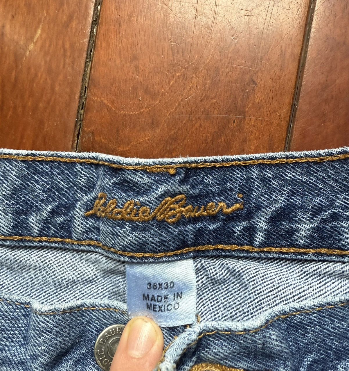 Eddie Bauer Eddie Bauer 36x30 blue denim jeans Size US 36 / EU 52 - 2 Thumbnail