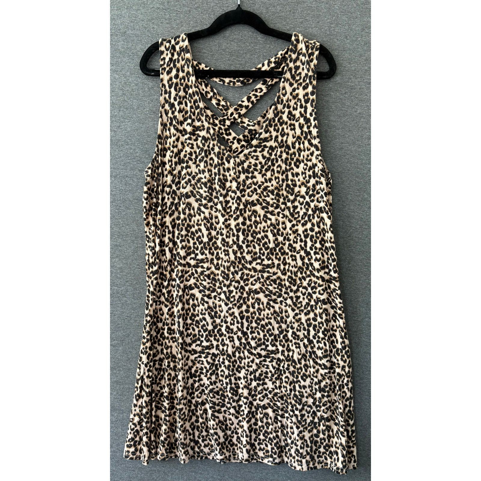 Other Maurices 24/7 | Cheetah Strappy Back Mini Dress | Small Size S / US 4 / IT 40 - 1 Thumbnail