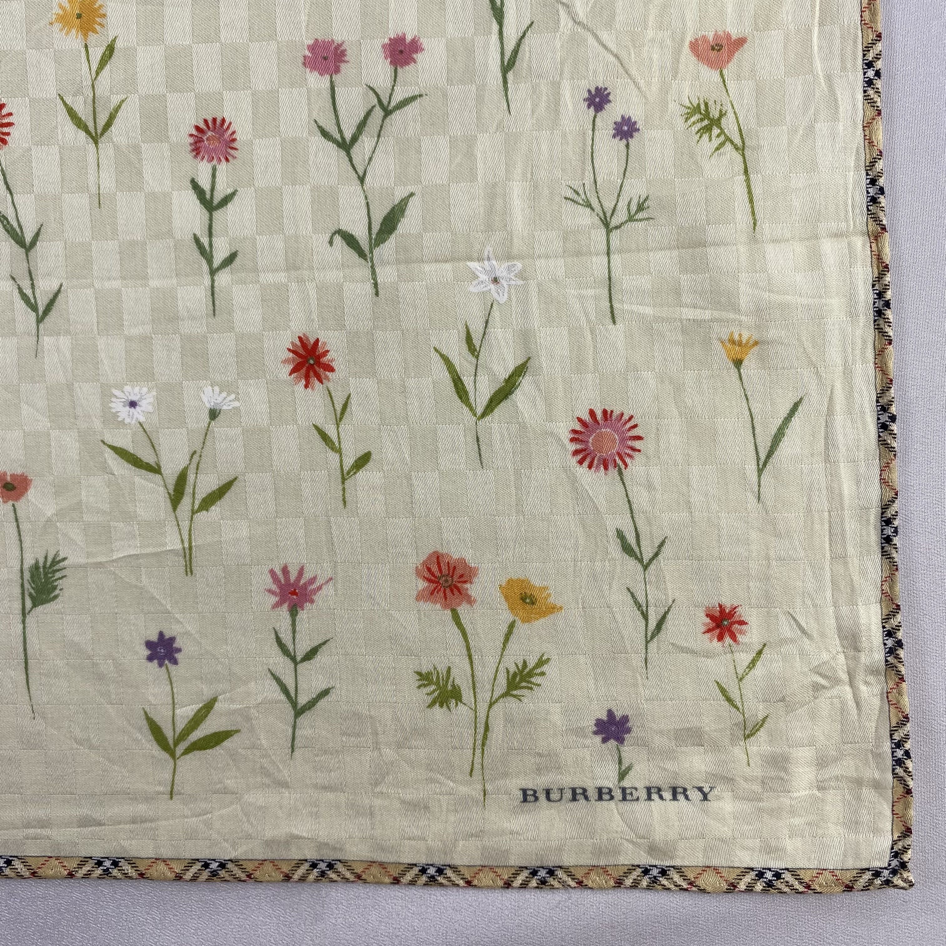 Burberry × Vintage Burberry Handkerchief / Neckerchief / Bandana-P1632 Size ONE SIZE - 3 Thumbnail