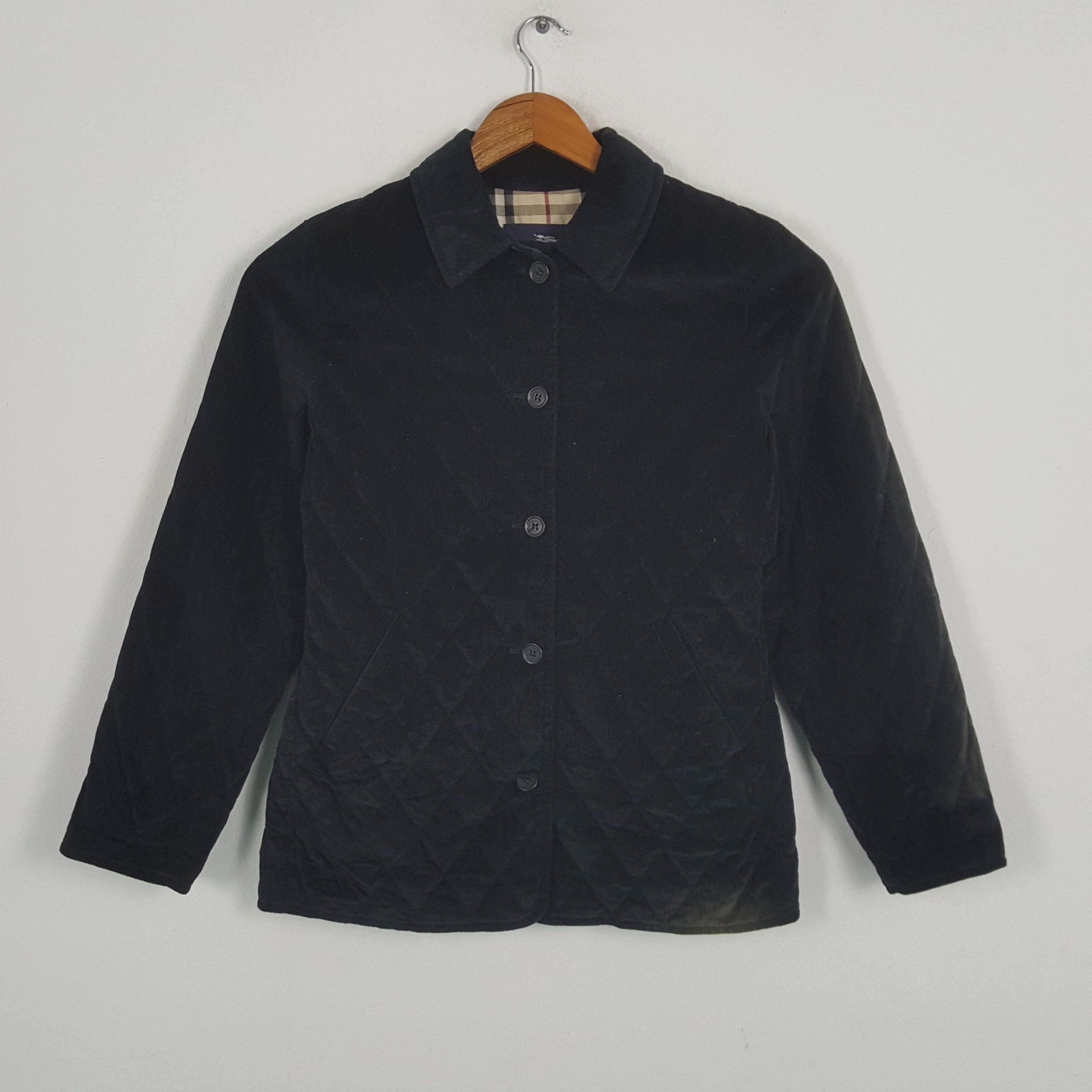 Burberry × Vintage Vintage BURBERRY LONDON Fashion Brand Velvet Jacket Size US S / EU 44-46 / 1 - 3 Thumbnail