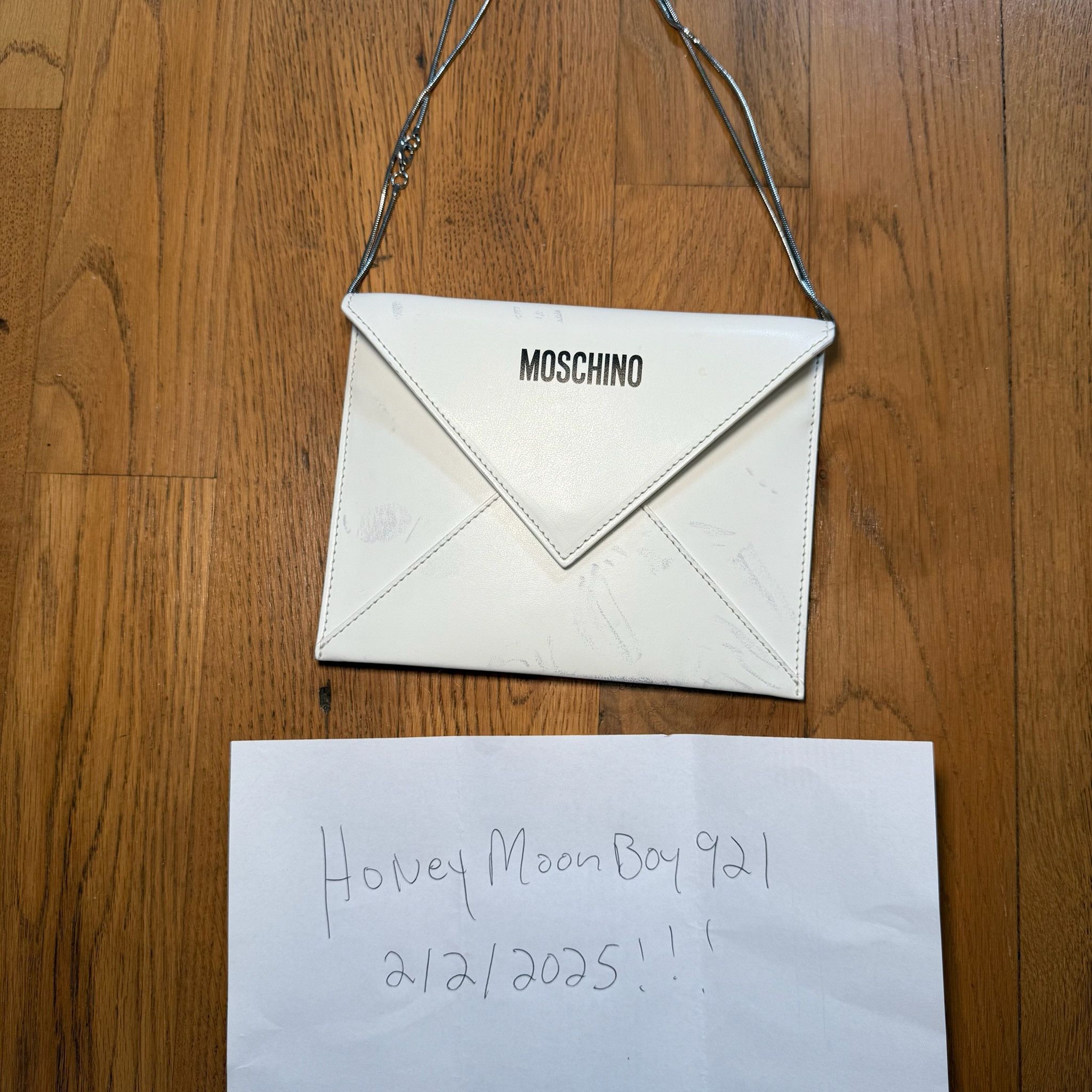 Moschino I Love You Clutch