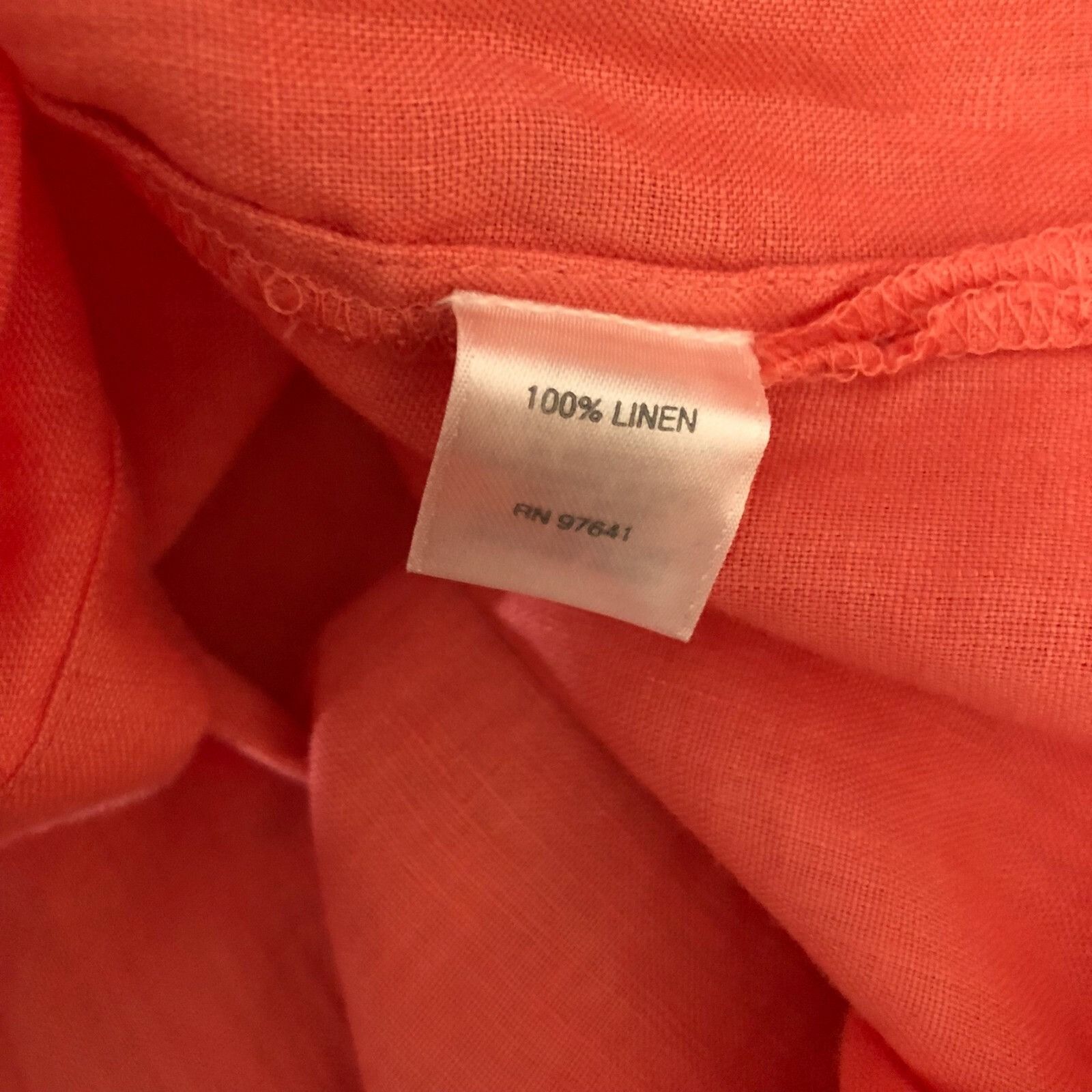 J. Jill J Jill Love Linen Womens Tunic Top Button Front Side Slit Or Size S / US 4 / IT 40 - 4 Thumbnail
