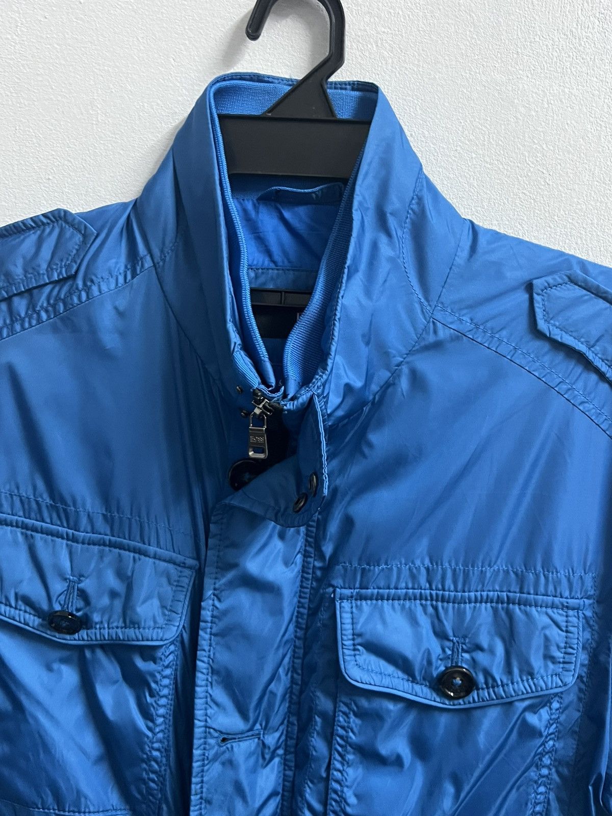 Hugo Boss Hugo boss zipper jacket 'Orgent-W' Waxed Cotton blend Size US L / EU 52-54 / 3 - 2 Thumbnail