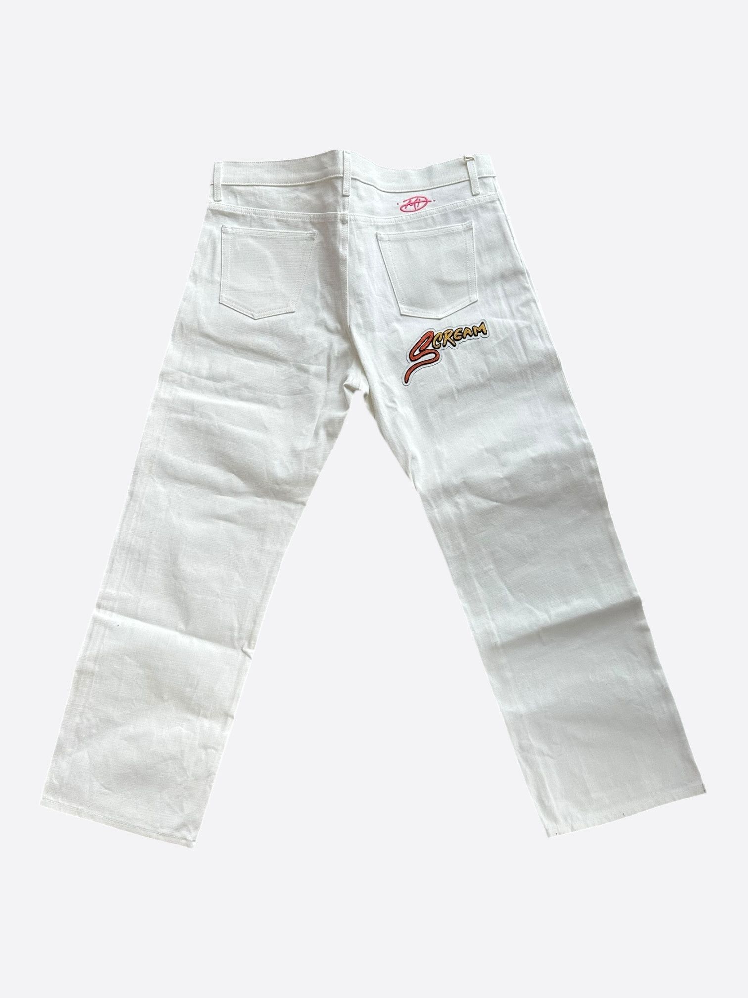 Matty Boy Matty Boy White Anti Promo Patch Jeans Size US 38 / EU 54 - 2 Thumbnail