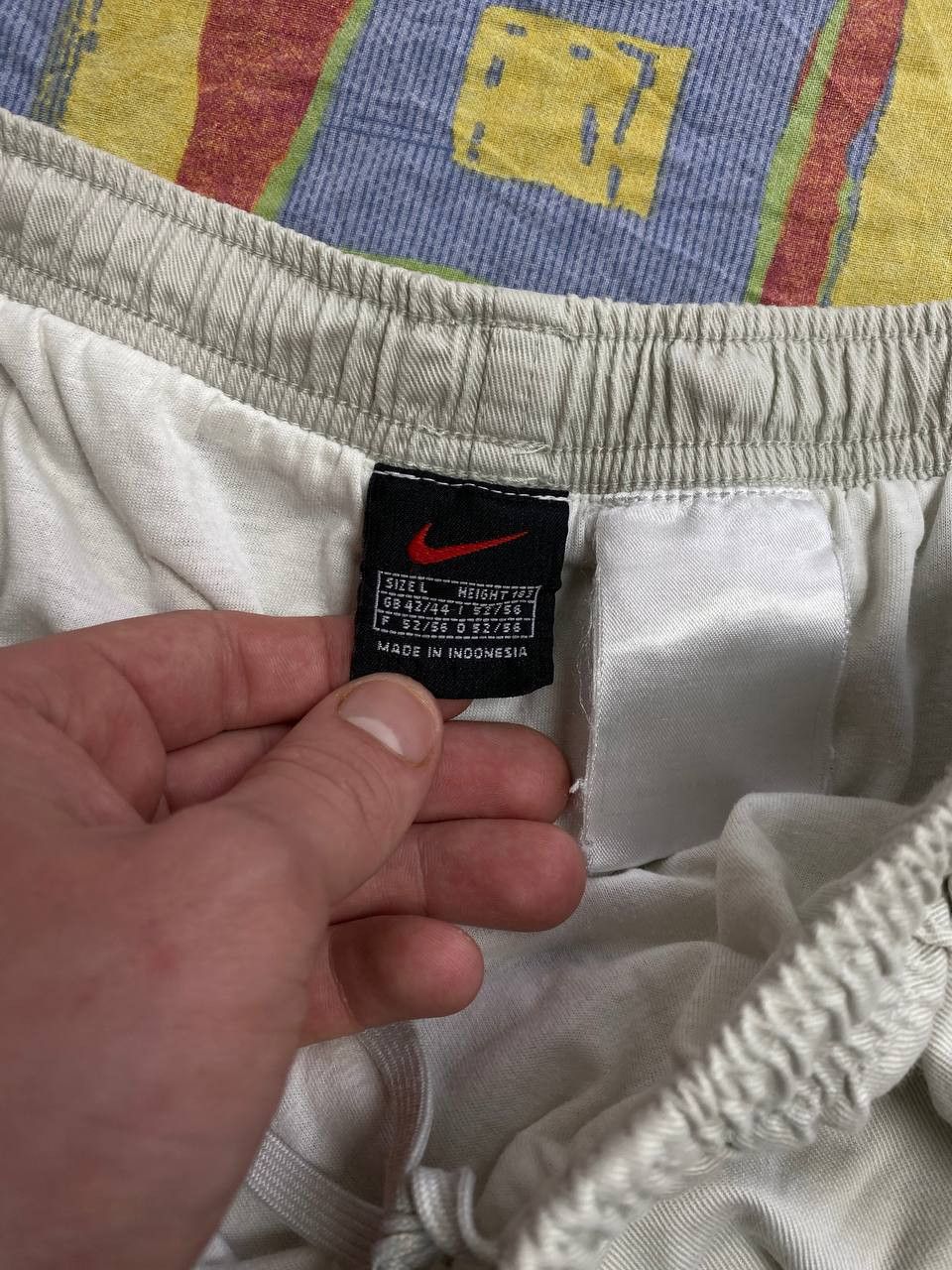Nike × Vintage Vintage Nike Shorts Swoosh Logo Y2K Drill 90s Size US 34 / EU 50 - 3 Thumbnail