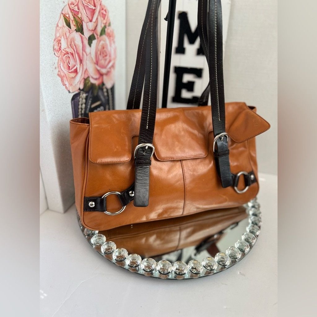 Other Kate Landry Elegant Tan Leather Women's Bag Size ONE SIZE - 3 Thumbnail