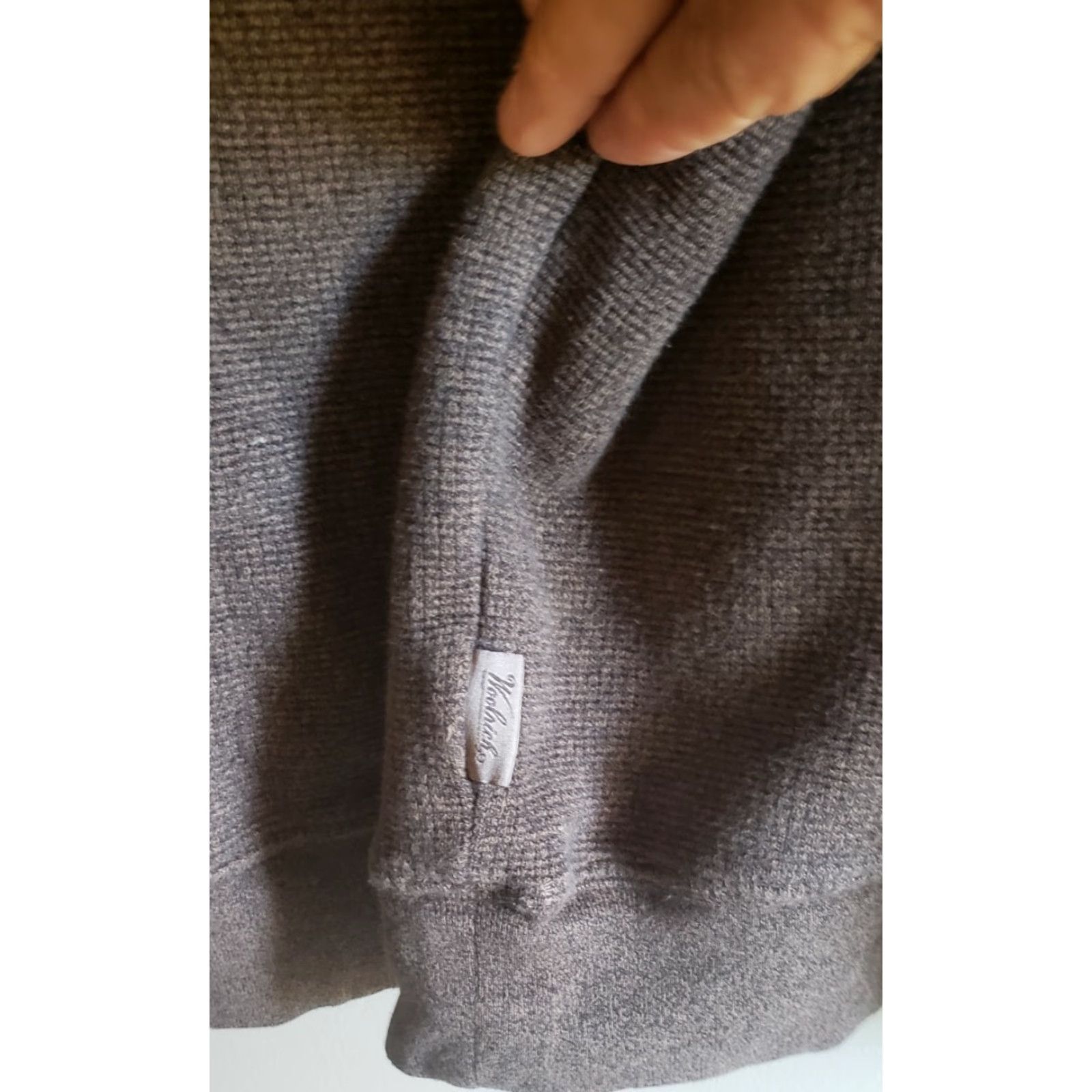 Vintage Woolrich Sweater 1/4 Zip Long Sleeve Cotton Leather Pull XL Boys? Size US XL / EU 56 / 4 - 7 Thumbnail