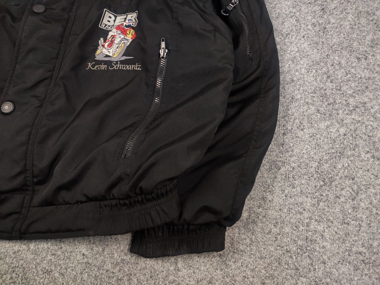 Vintage Vintage 90's Kevin Schwantz Ber Racing Italy Zip Vest Jacket Size US L / EU 52-54 / 3 - 5 Thumbnail