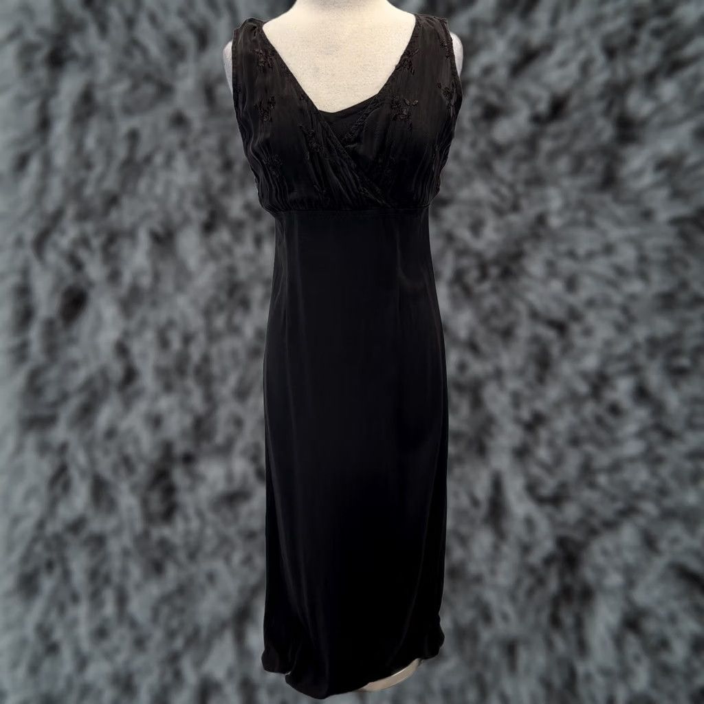 Johnny Was VINTAGE Johnny Was Maxi Dress Women’s M Gray Embroidered Boho Lined Y2K Womens Size M / US 6-8 / IT 42-44 - 1 Thumbnail