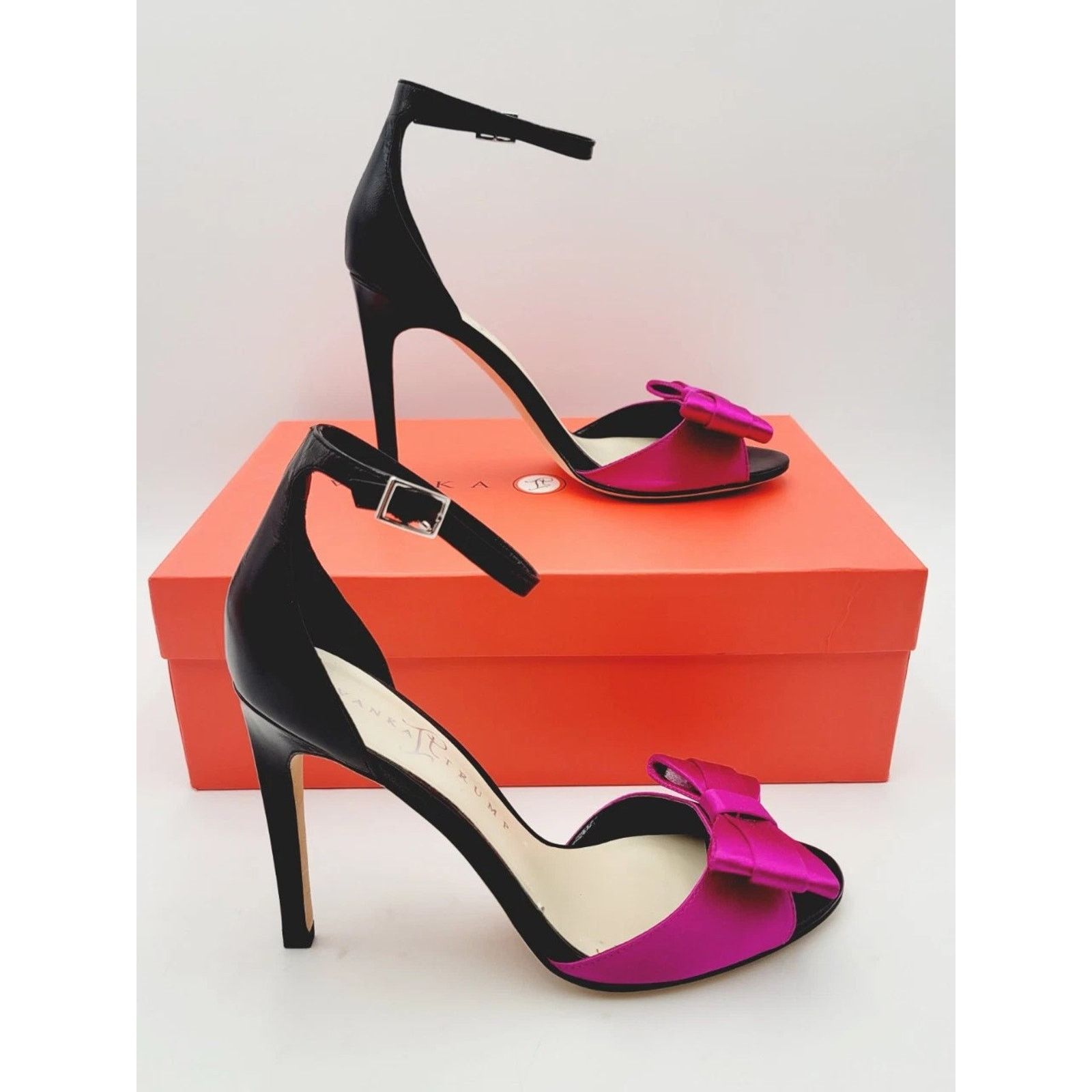 & Other Stories Ivanka Trump Phallon High Heel Shoes Sz 6.5M Dark Pink Black Size US 6.5 / IT 36.5 - 3 Thumbnail