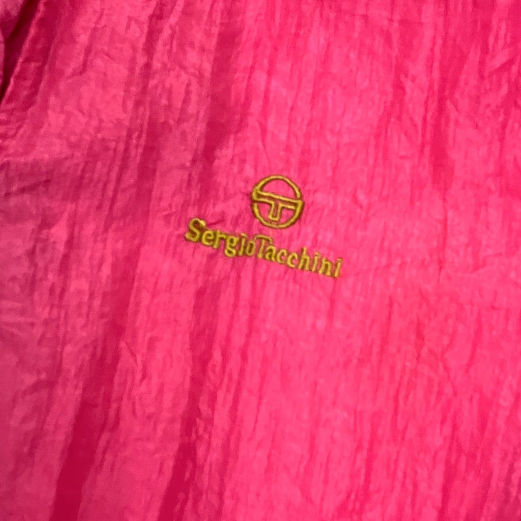 Sergio Tacchini VINTAGE Sergio Tacchini Track Pants Large Pink Retro 90s Shell Sports Festival Size US 33 - 2 Thumbnail
