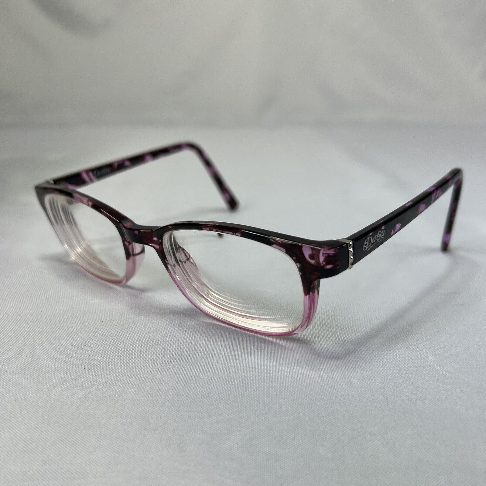 Other Dereon DOV520 664 Eyeglass Frames Brown Pink Tortoise Square Size ONE SIZE - 1 Thumbnail