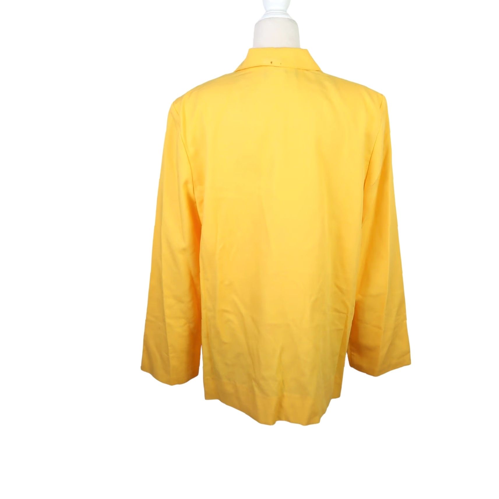 Vintage VINTAGE Sag Harbor Yellow Blazer Jacket Women L Blazer 90s Button Closure Solid Polyester Spring Summer Basic Jacket Women's 90s Size L / US 10 / IT 46 - 4 Thumbnail