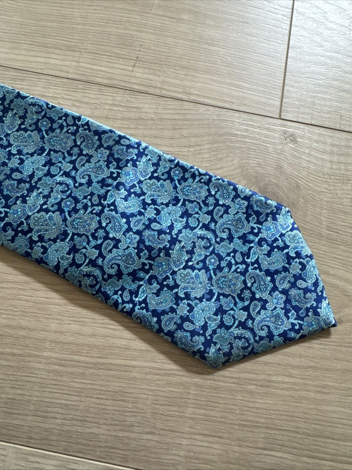 Stefano Ricci STEFANO RICCI Tie Royal Blue 3 Inches Across Largest Width Size ONE SIZE - 1 Thumbnail