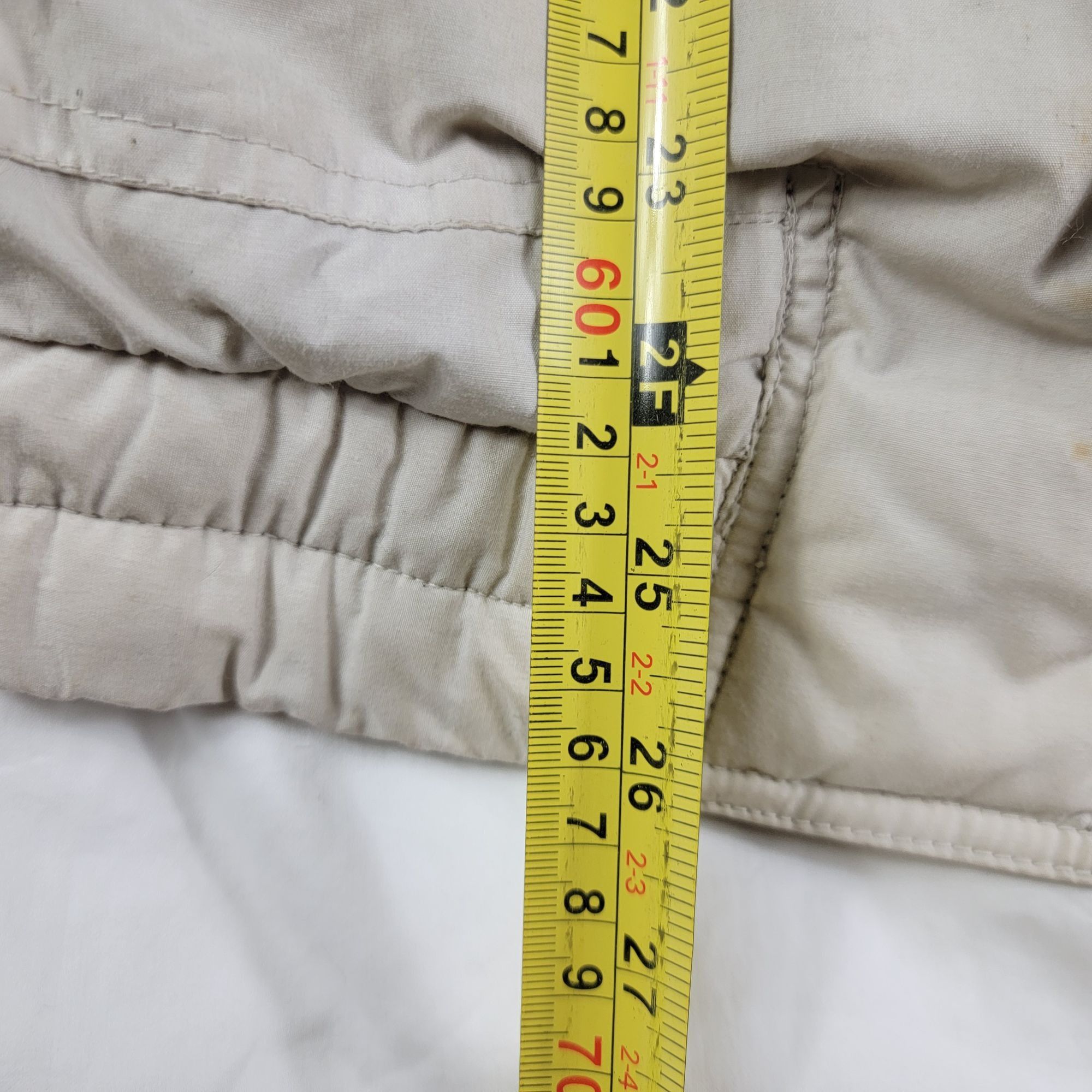 Members Only Members Only Mens Medium 46 Beige Puffer Jacket Full Zip Cas Size US M / EU 48-50 / 2 - 13 Thumbnail